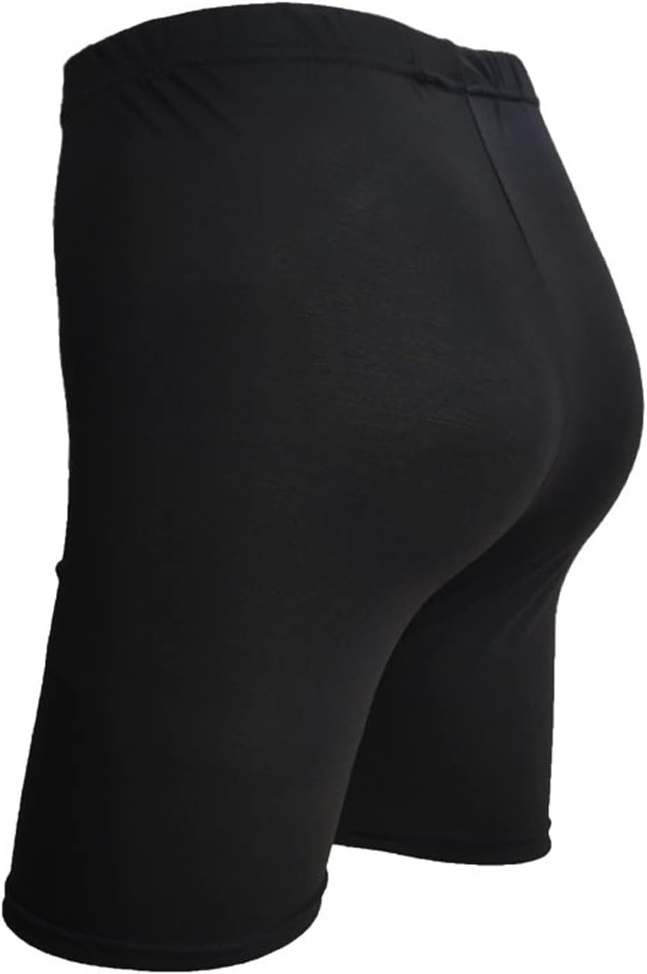 Women's High Waist Cotton Biker Shorts Black