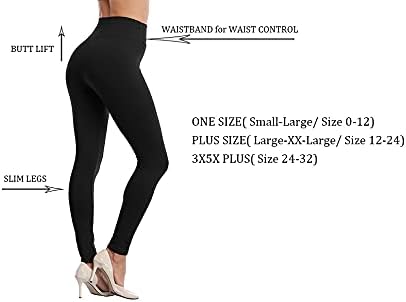 Women's High Waist Stretchy Full Length Leggings (White)