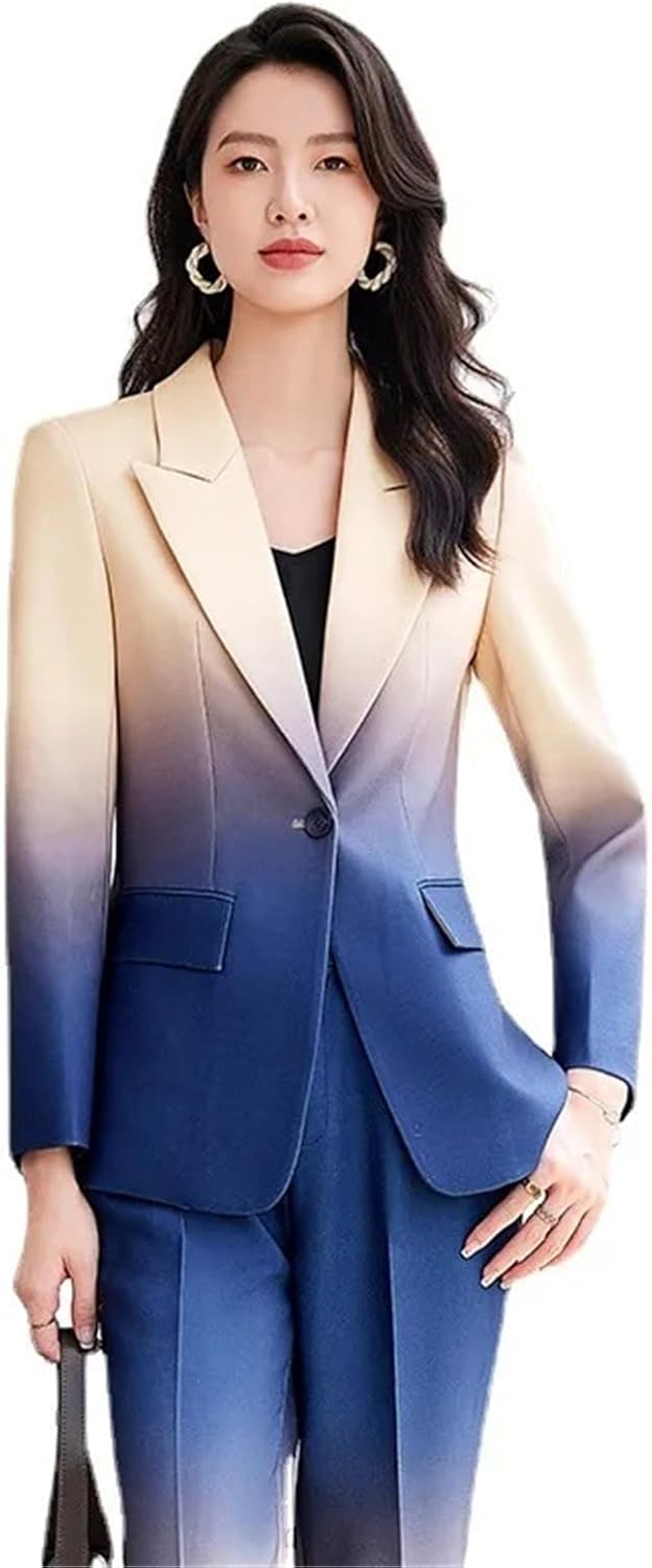 Women's Suit Printed Blazer Coats for Woman
