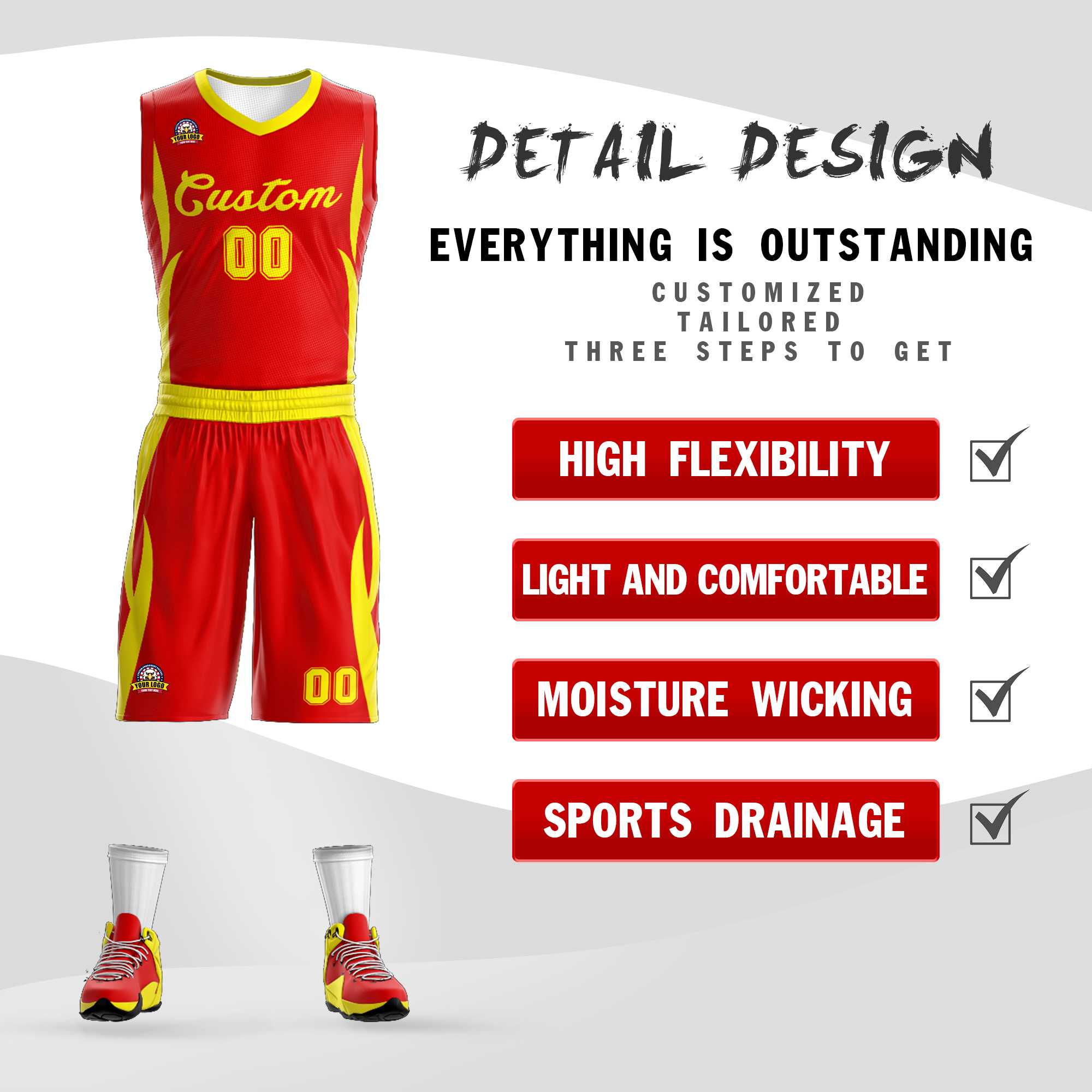 Custom Classic Sets Mesh-Basketballtrikot Custom Classic Sets Mesh-Basketballtrikot