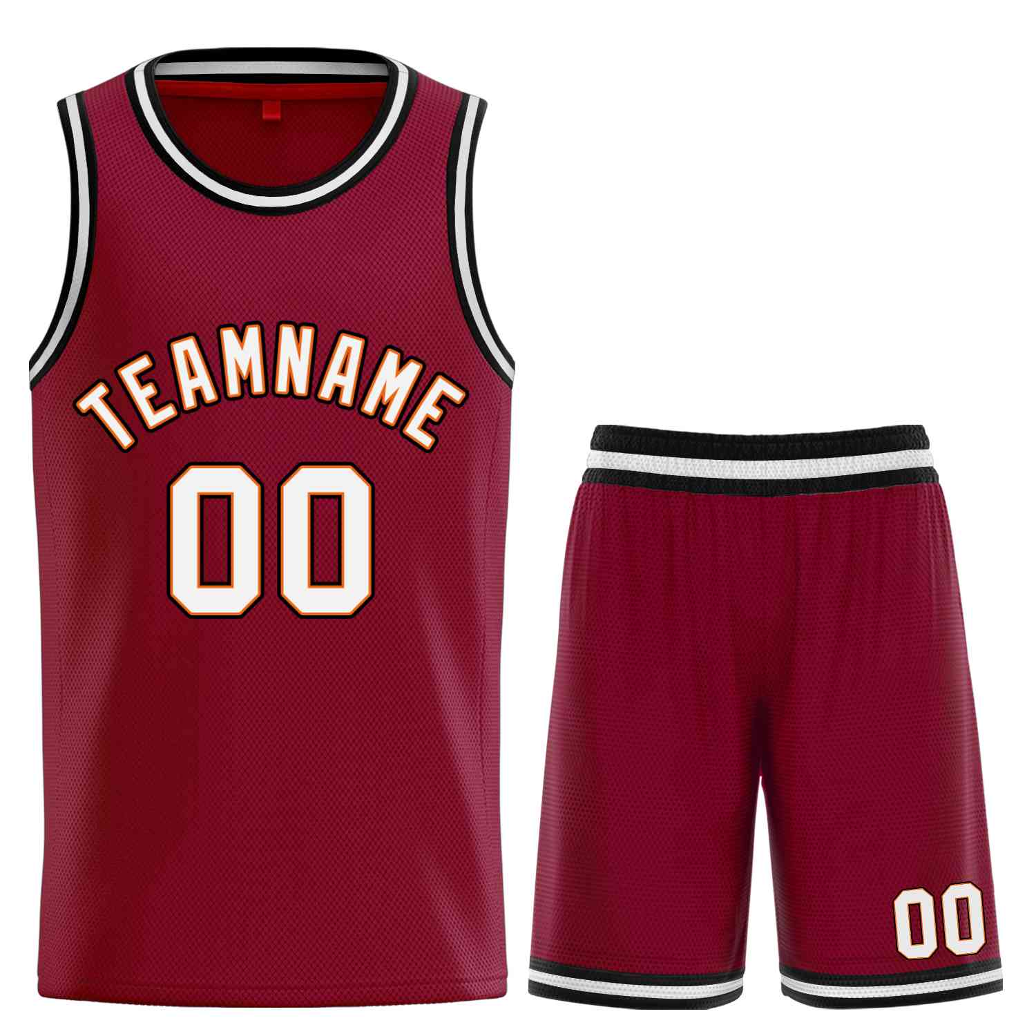Custom Classic Sets gebogenes Basketballtrikot