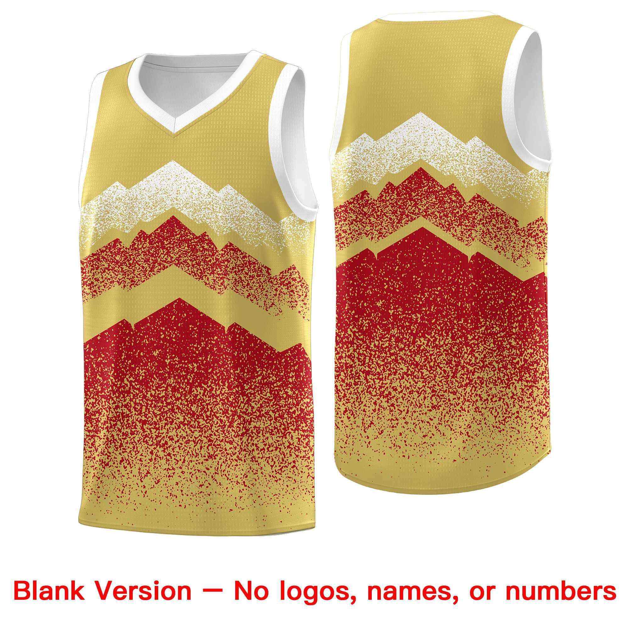 Benutzerdefiniertes Mountain Fade Drapable Gradient Fashion Uniform-Basketballtrikot