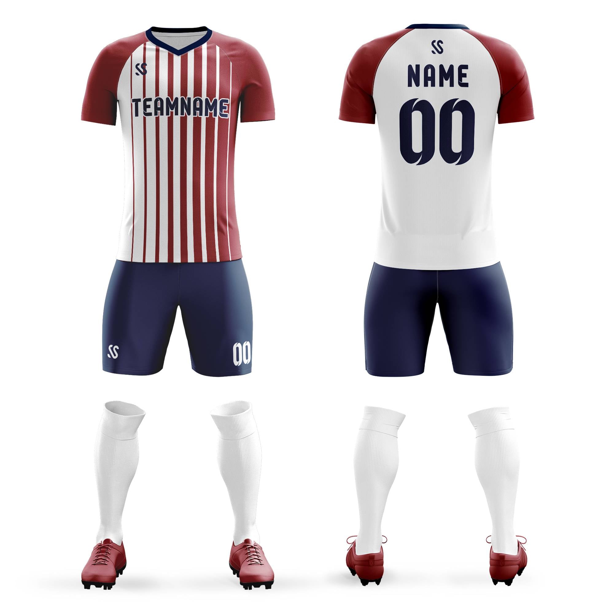 Benutzerdefinierte Freizeitdruck-Sportbekleidung-Fußball-Sets-Trikot Benutzerdefinierte Freizeitdruck-Sportbekleidung-Fußball-Sets-Trikot