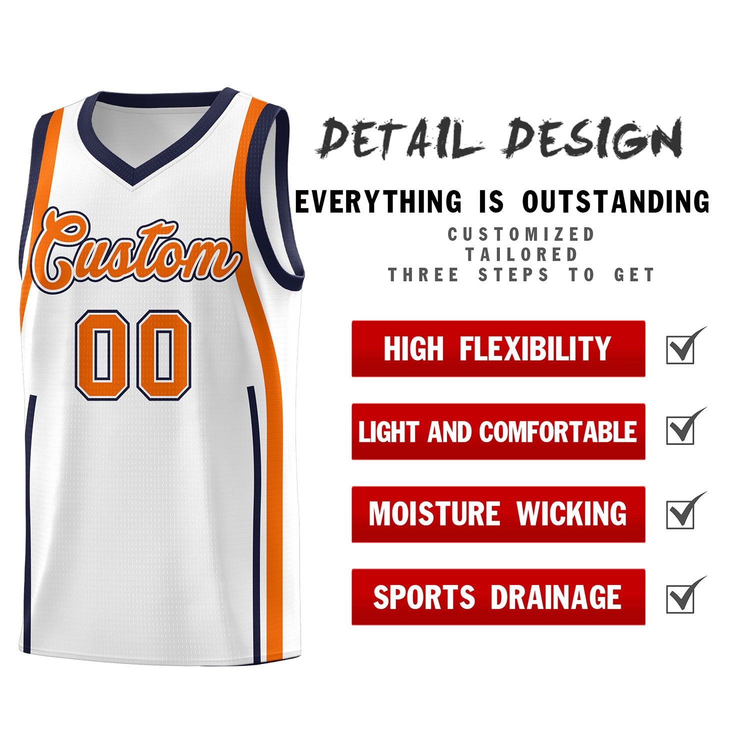 Benutzerdefinierte Basketball-Kits mit Bandmuster