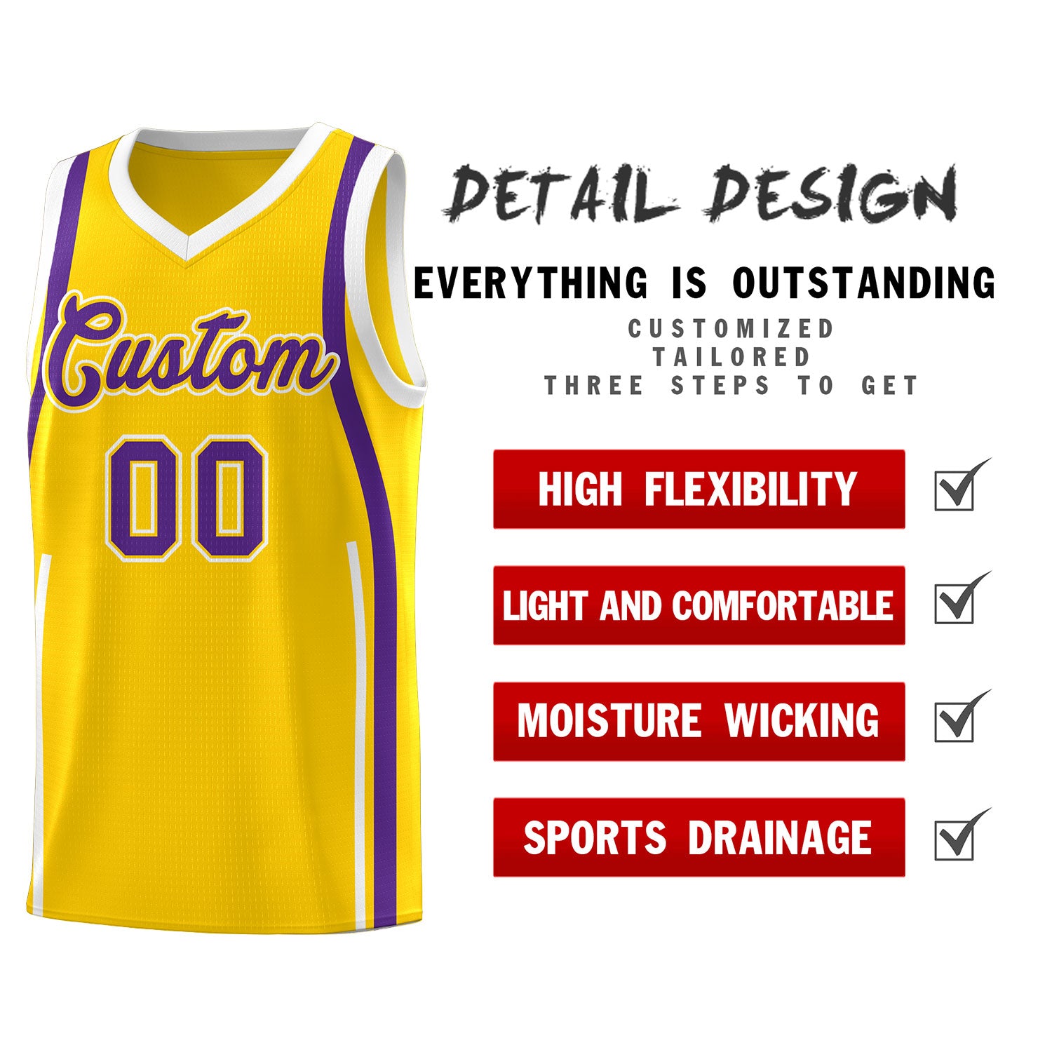 Benutzerdefinierte Basketball-Kits mit Bandmuster