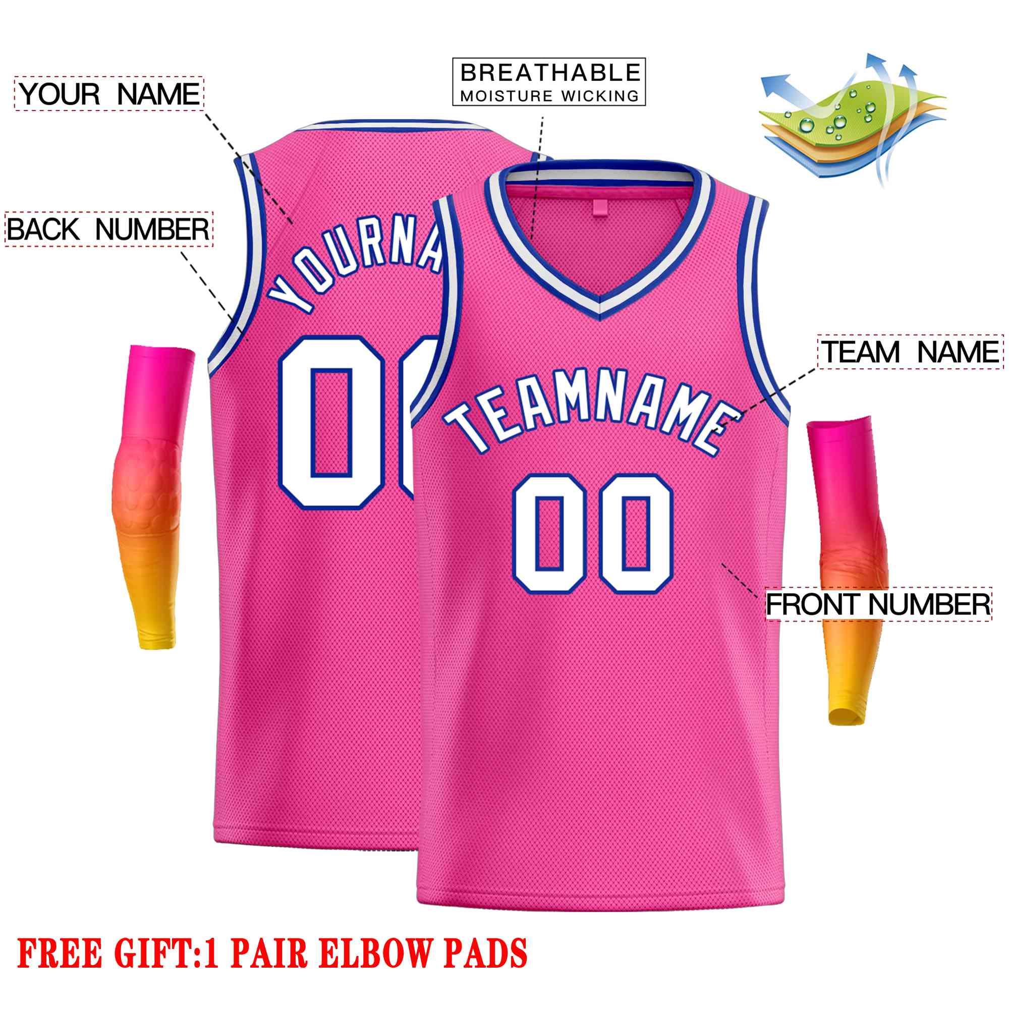 Custom Classic Tops Herren-Freizeit-Basketballtrikot