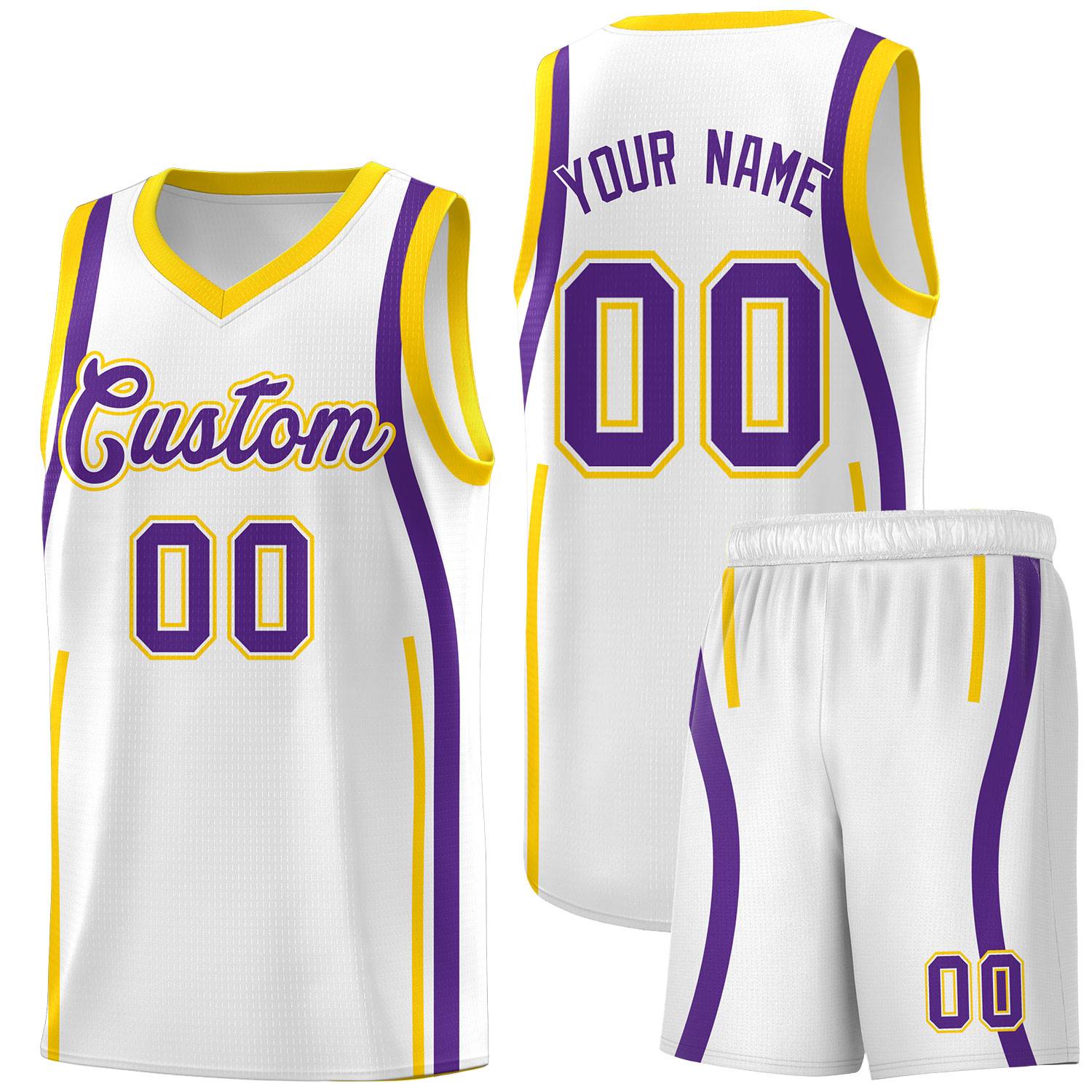 Benutzerdefinierte Basketball-Kits mit Bandmuster