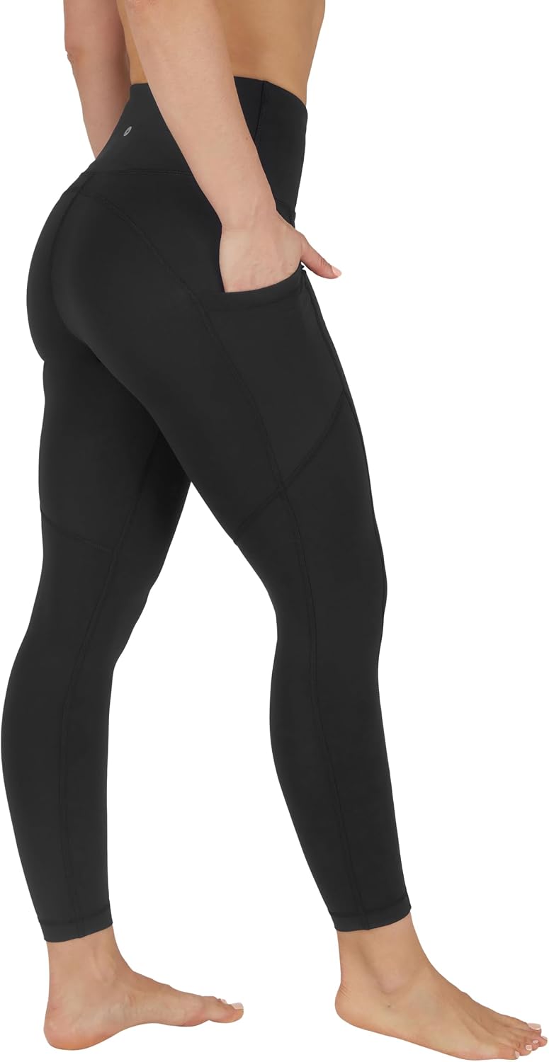 Women's High Waist Yoga Leggings with Pockets (Black) Women's High Waist Yoga Leggings with Pockets (Black)