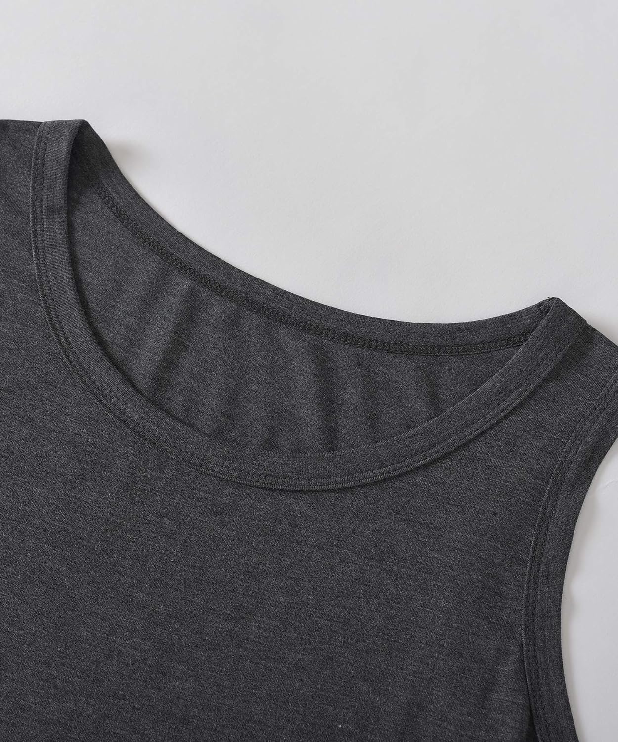 Women's Sleep Tank Top Sleeveless Curved Hem