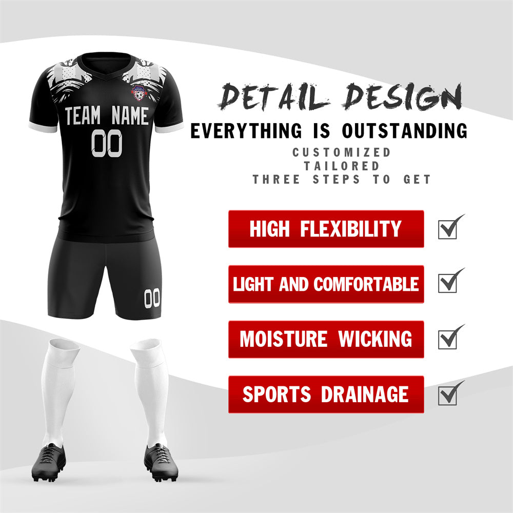 Maßgeschneiderte Soft-Trainingsuniform-Fußball-Sets-Trikots
