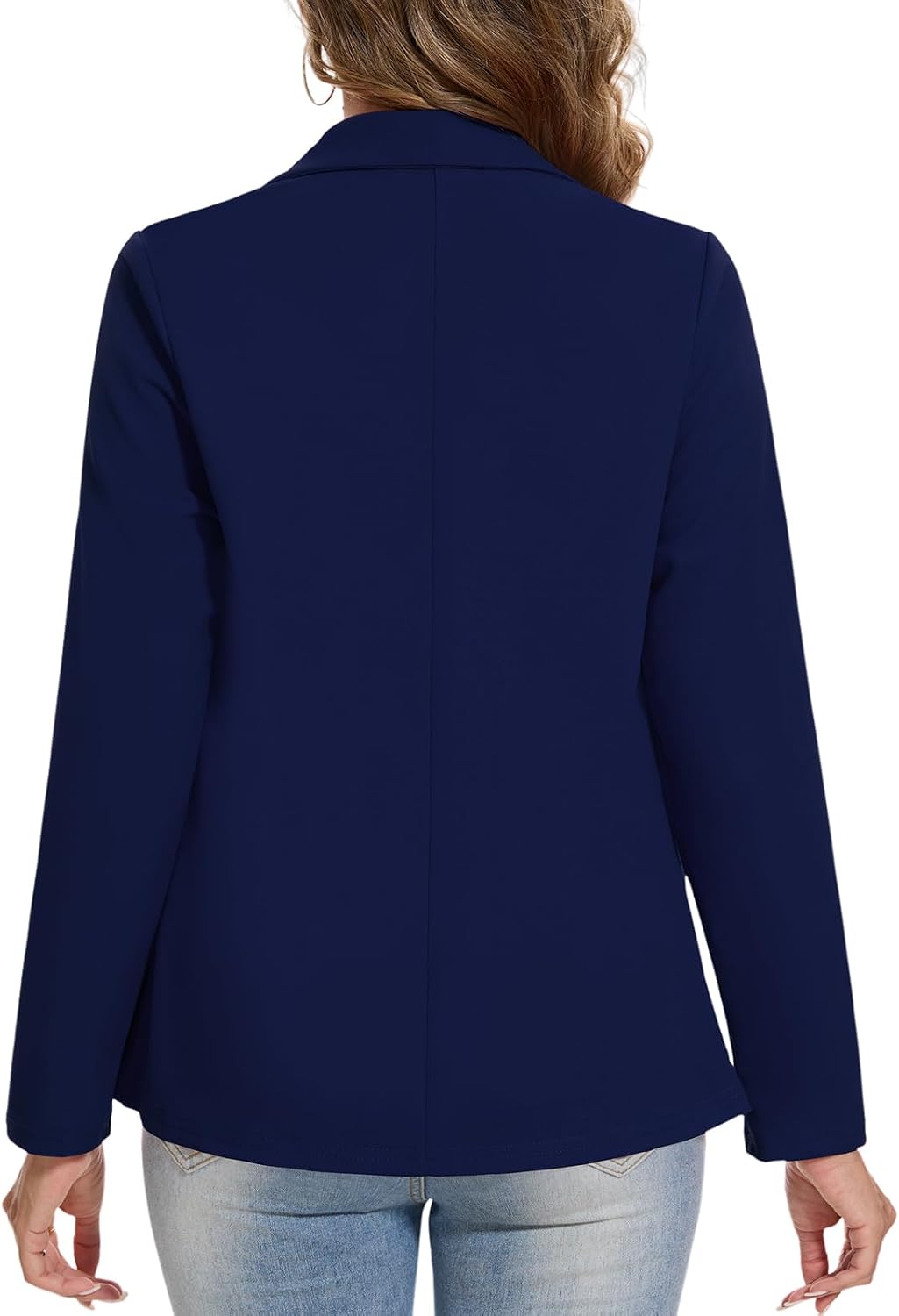 Blazers for Women Long Sleeve Button Front Blazer Lapel Business Casual Work Office Suit Jackets with Pockets