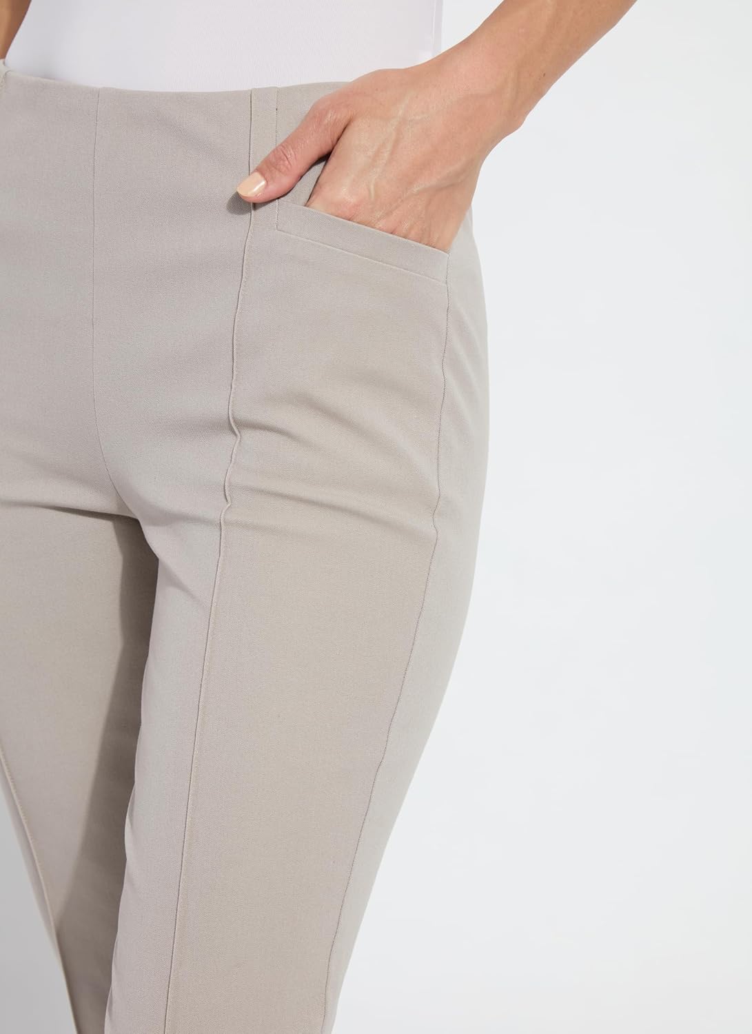 Amanda Cropped Dress Pants for Women \u2013 Pull On Bootcut Capri Work Ankle Length Business Casual Slacks