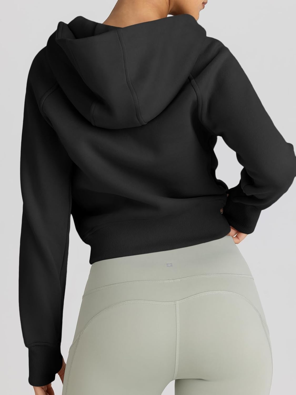 Womens Zip Up Hoodies Jackets Cropped Sweatshirts Fleece Fall Outfits Casual Y2k Tops Winter Clothes