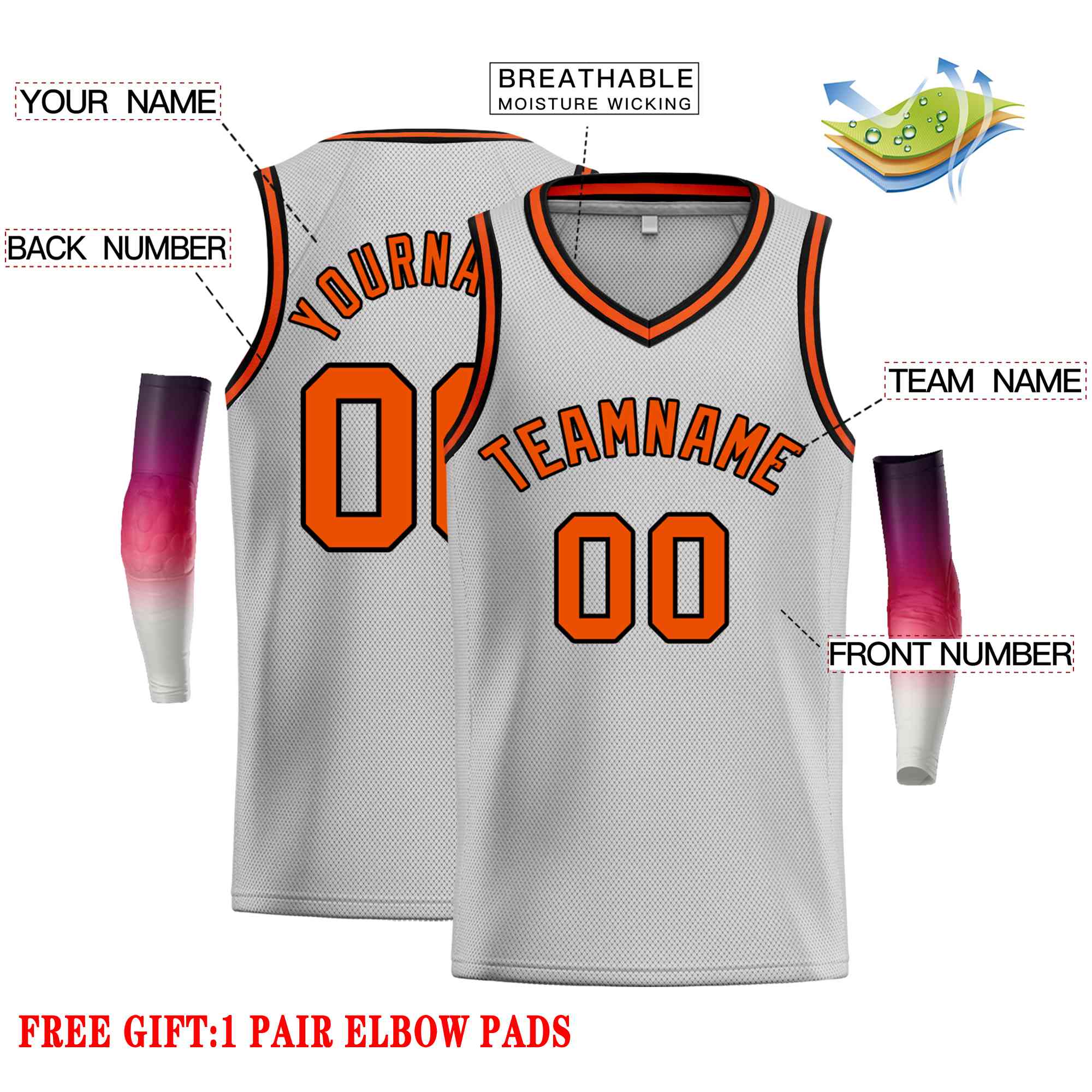 Custom Classic Tops Herren-Freizeit-Basketballtrikot