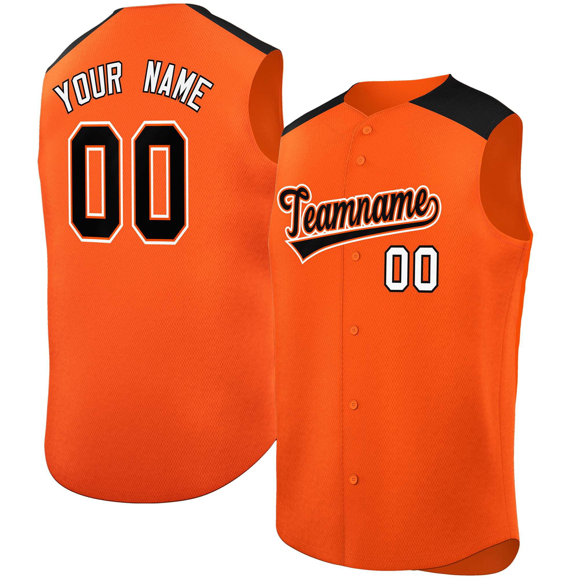 Benutzerdefinierte personalisierte klassische authentische ärmellose Baseball-Trikot