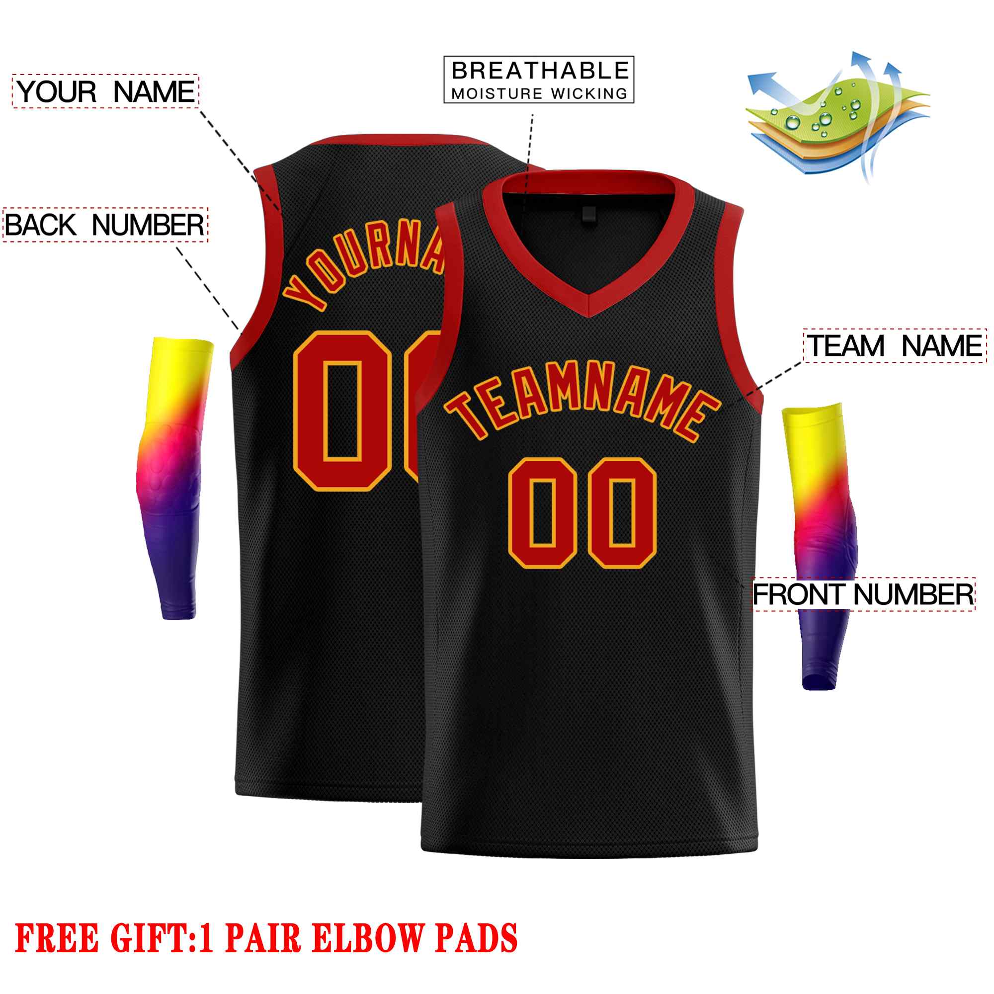 Custom Classic Tops Herren-Freizeit-Basketballtrikot