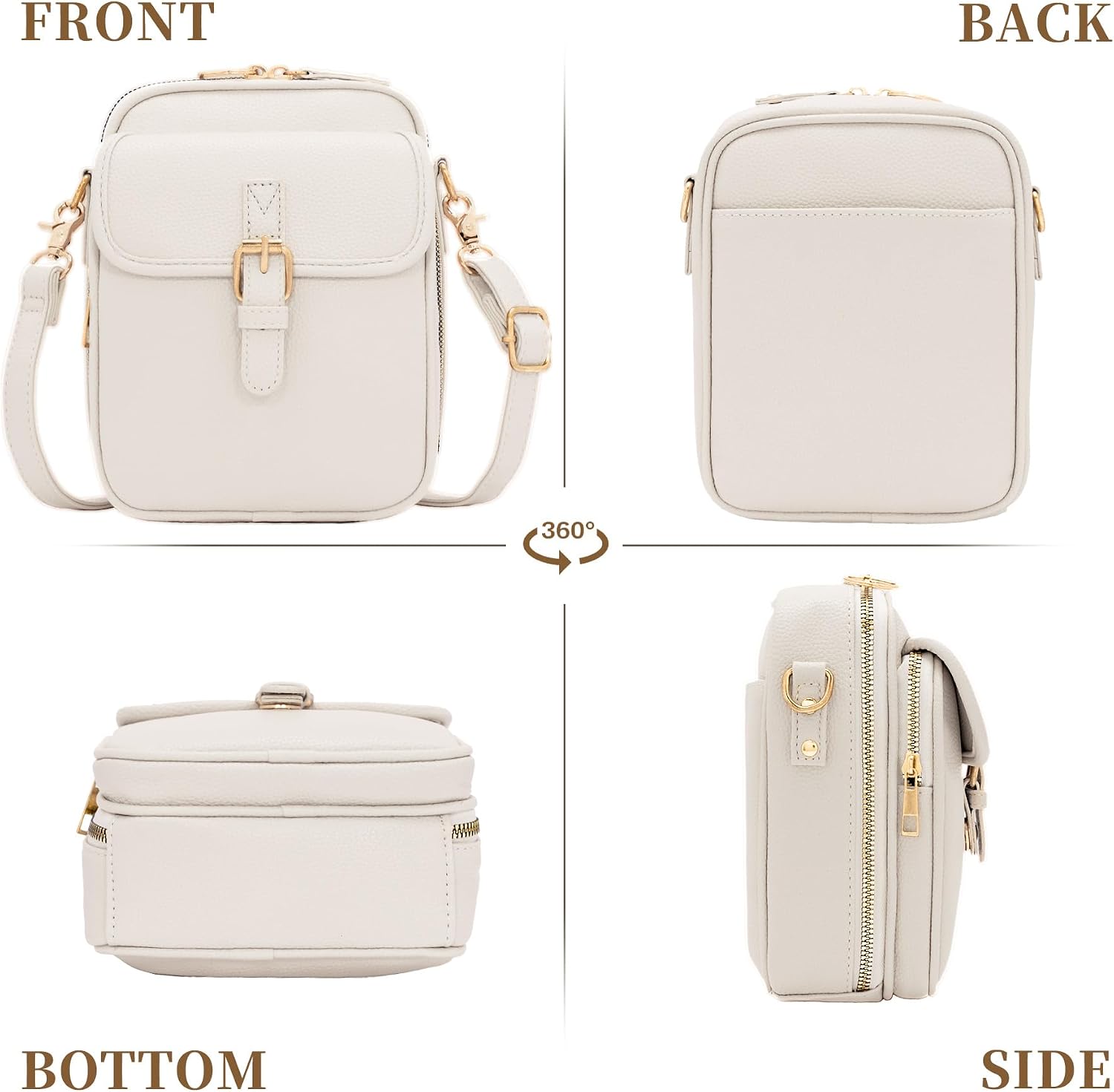 Women's Pebbled PU Leather Crossbody Phone Bag Women's Pebbled PU Leather Crossbody Phone Bag