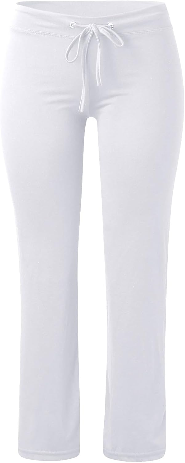 Yoga Pants for Women Drawstring Elastic High Waist Loose Fit Wide Leg Loungewear Pajama