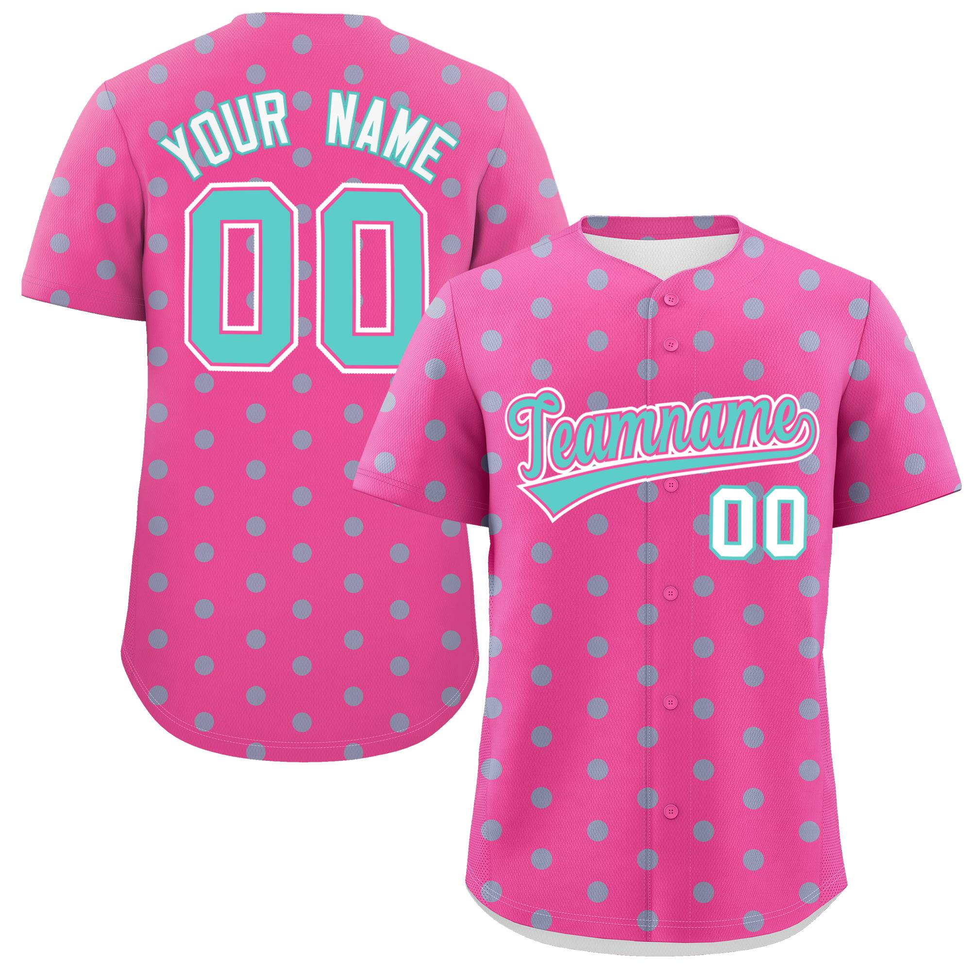 Benutzerdefiniertes, leuchtend grünes, personalisiertes, authentisches Baseball-Trikot mit Polka-Dot-Graffiti-Muster Benutzerdefiniertes, leuchtend grünes, personalisiertes, authentisches Baseball-Trikot mit Polka-Dot-Graffiti-Muster