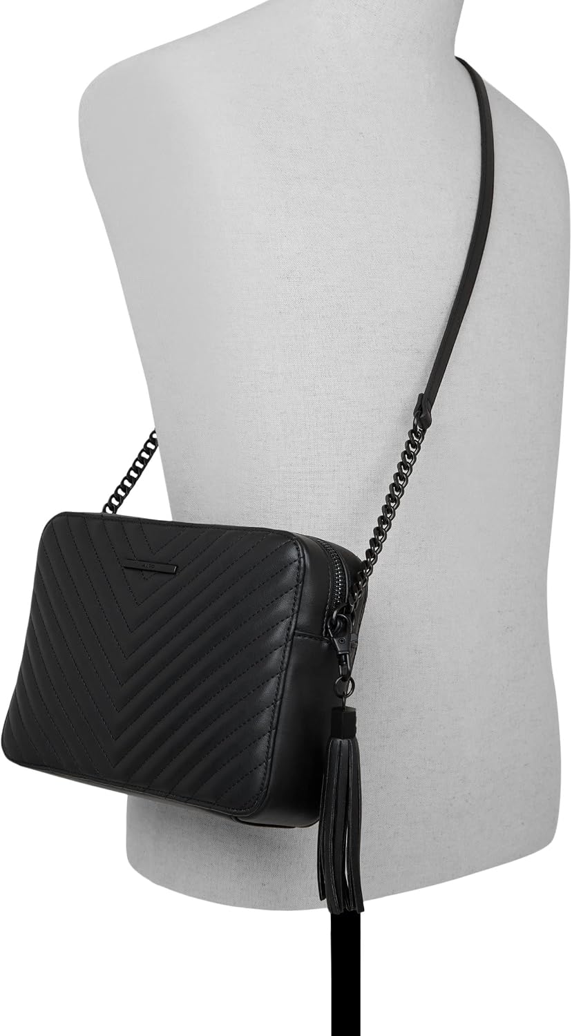 Women's Chevron Quilted Crossbody Bag with Tassel Women's Chevron Quilted Crossbody Bag with Tassel