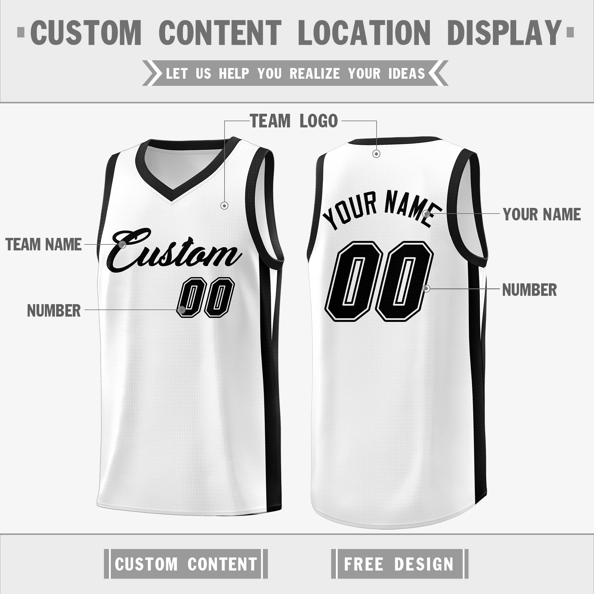 Benutzerdefiniertes klassisches Tops-Basketballtrikot Benutzerdefiniertes klassisches Tops-Basketballtrikot