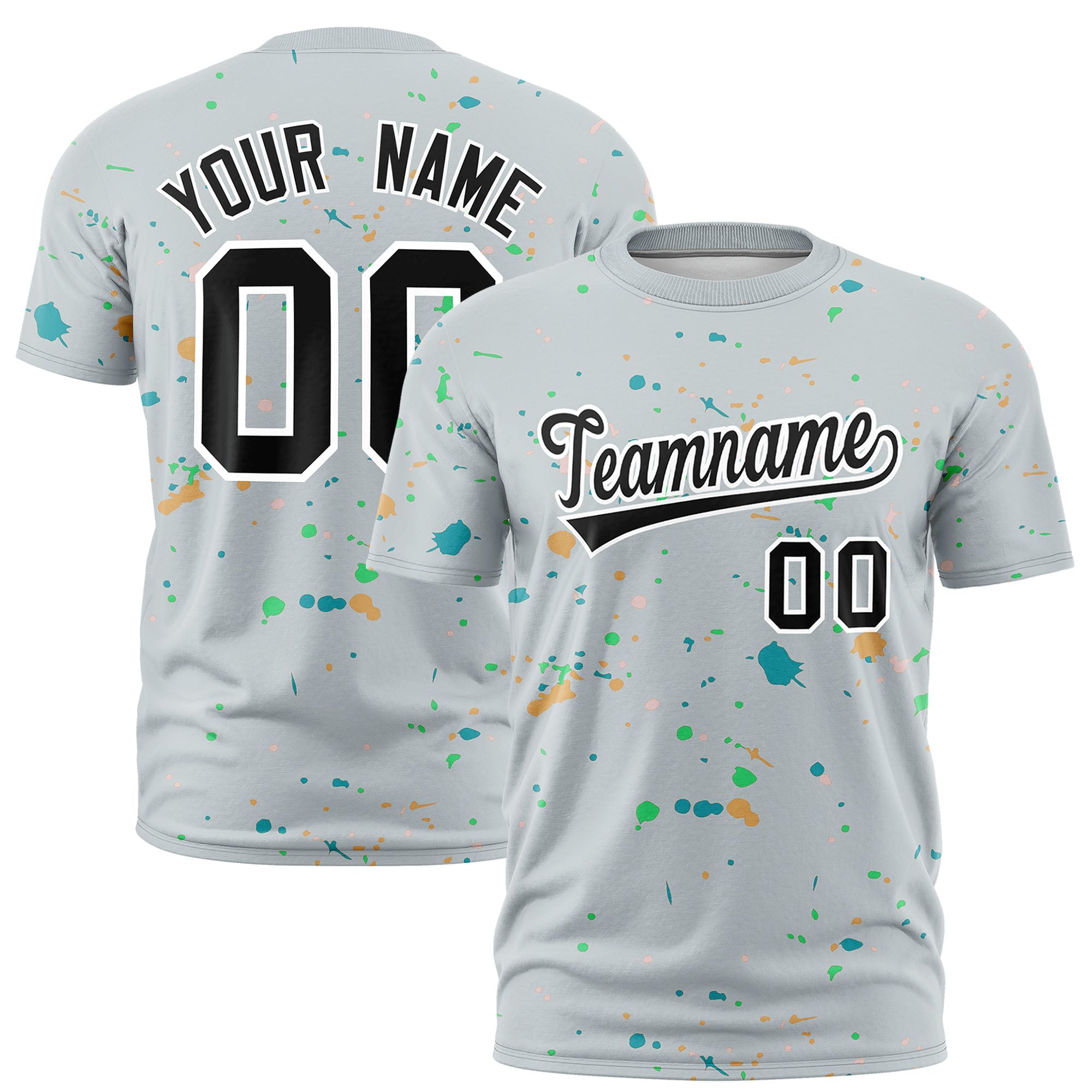 Benutzerdefiniertes Spray Painting Graffiti-Muster-Personalisierungs-T-Shirt
