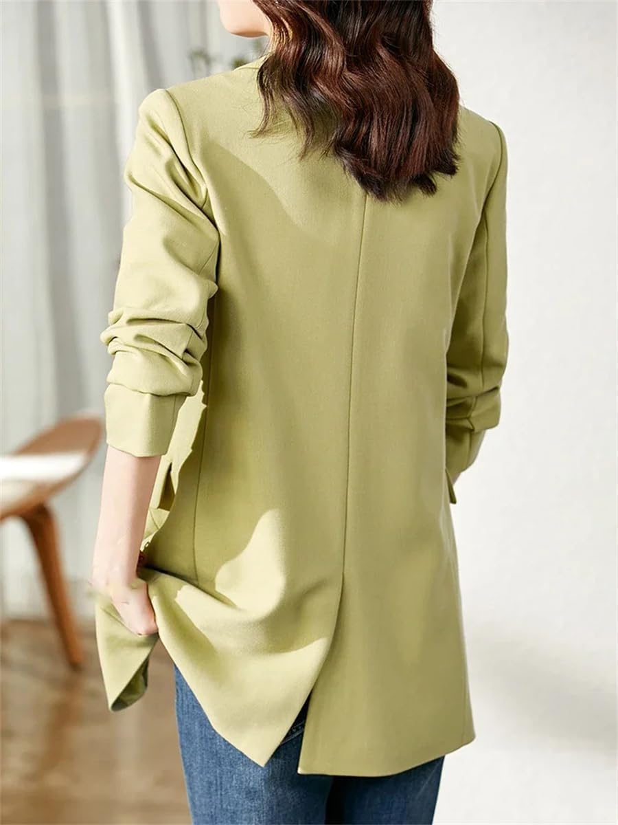 Women's Two Button Notch Lapel Blazer Sage Green