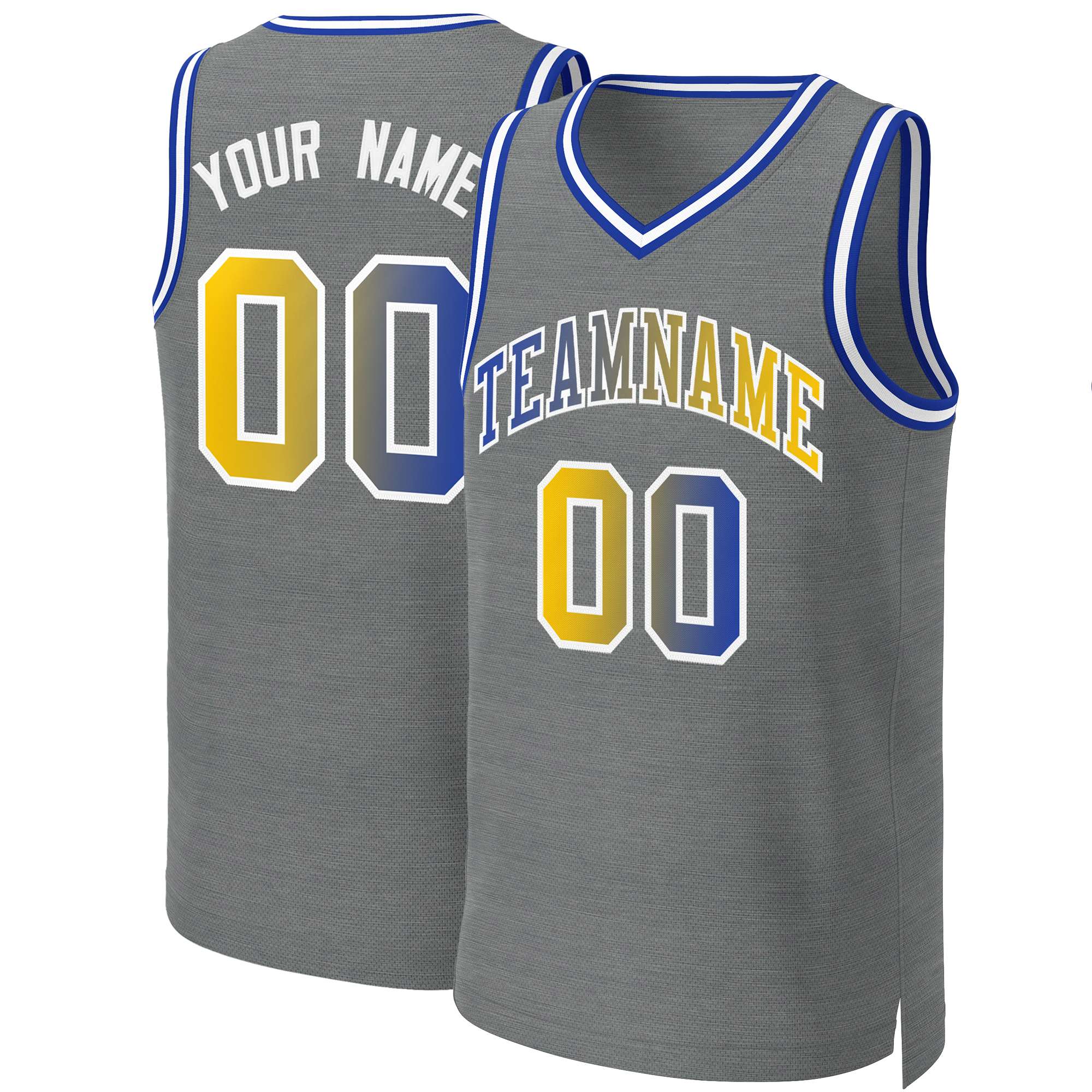 Benutzerdefiniertes Basketballtrikot mit klassischem Farbverlauf und modischen Oberteilen