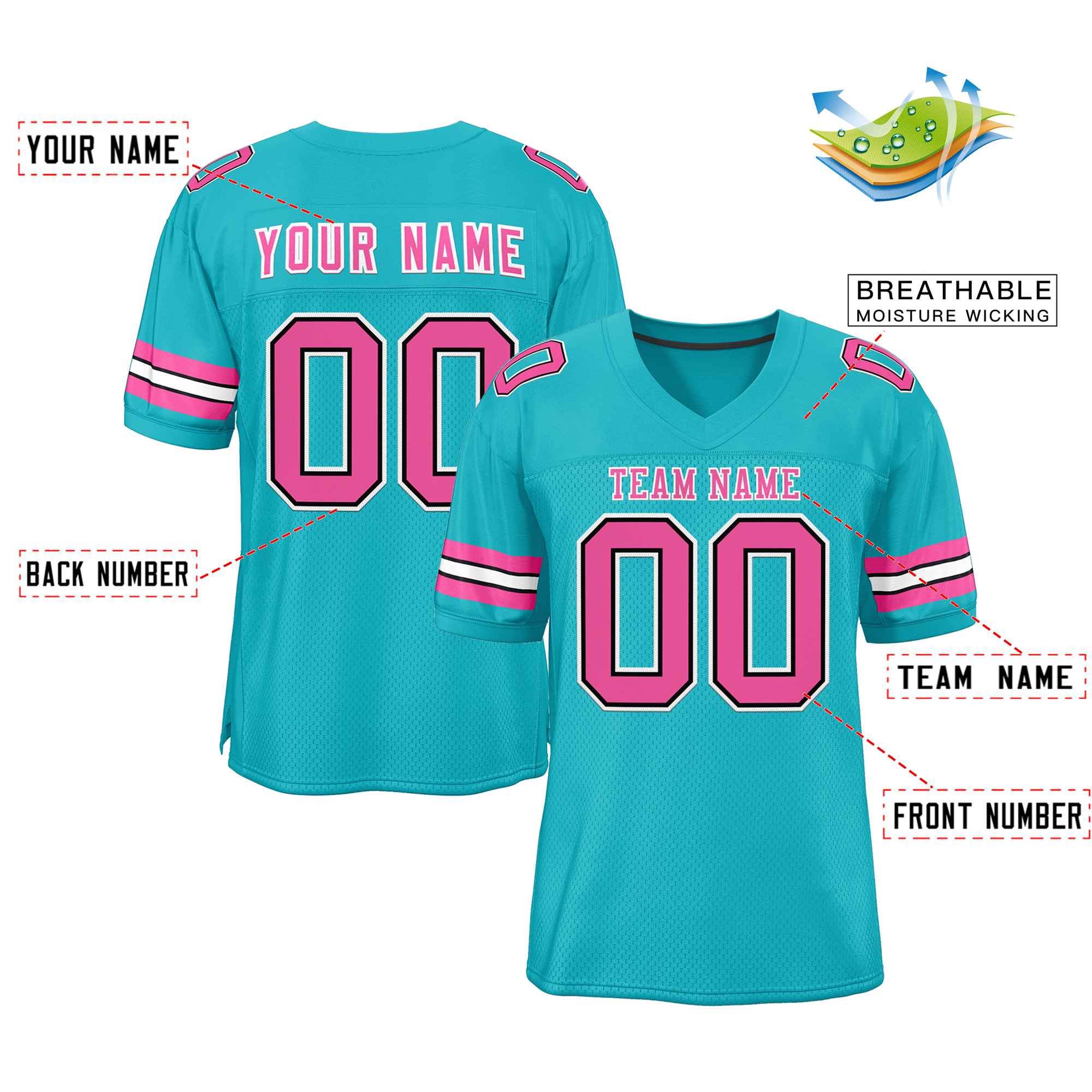 Maßgeschneidertes authentisches Fußballtrikot im klassischen Stil