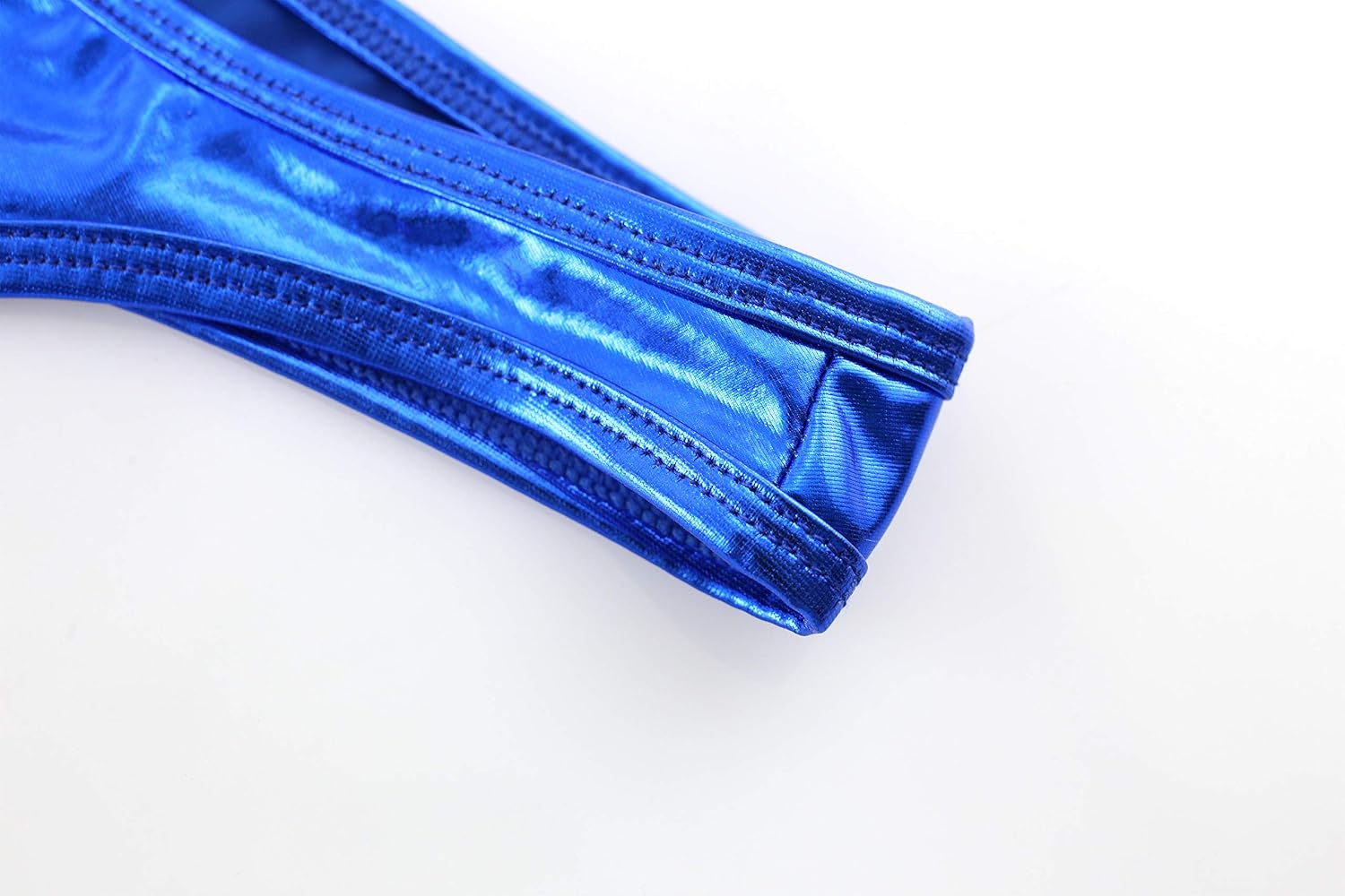 Men's Metallic Crop Tank Top Skinny Fit Blue Men's Metallic Crop Tank Top Skinny Fit Blue