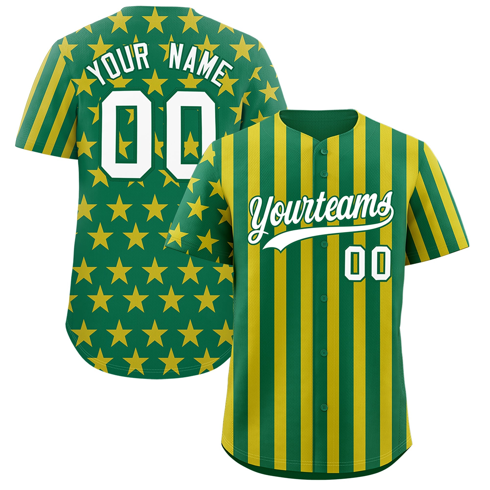 Benutzerdefiniertes Graffiti-Muster-Baseball-Trikot mit amerikanischer Flagge