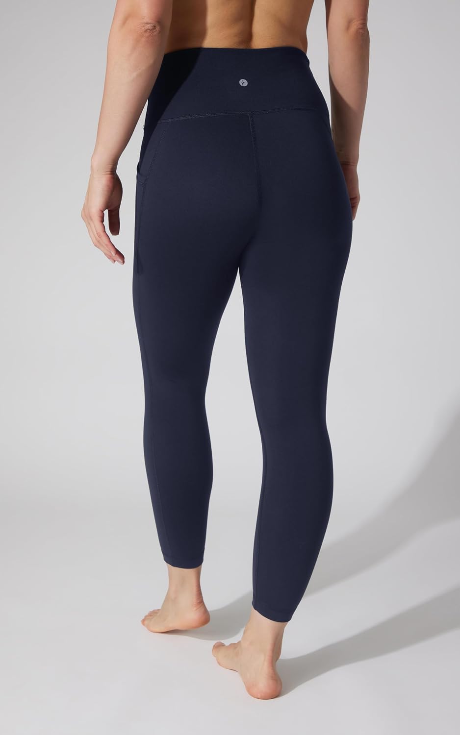 Women's High Waist Leggings with Side Pockets (Charcoal) Women's High Waist Leggings with Side Pockets (Charcoal)