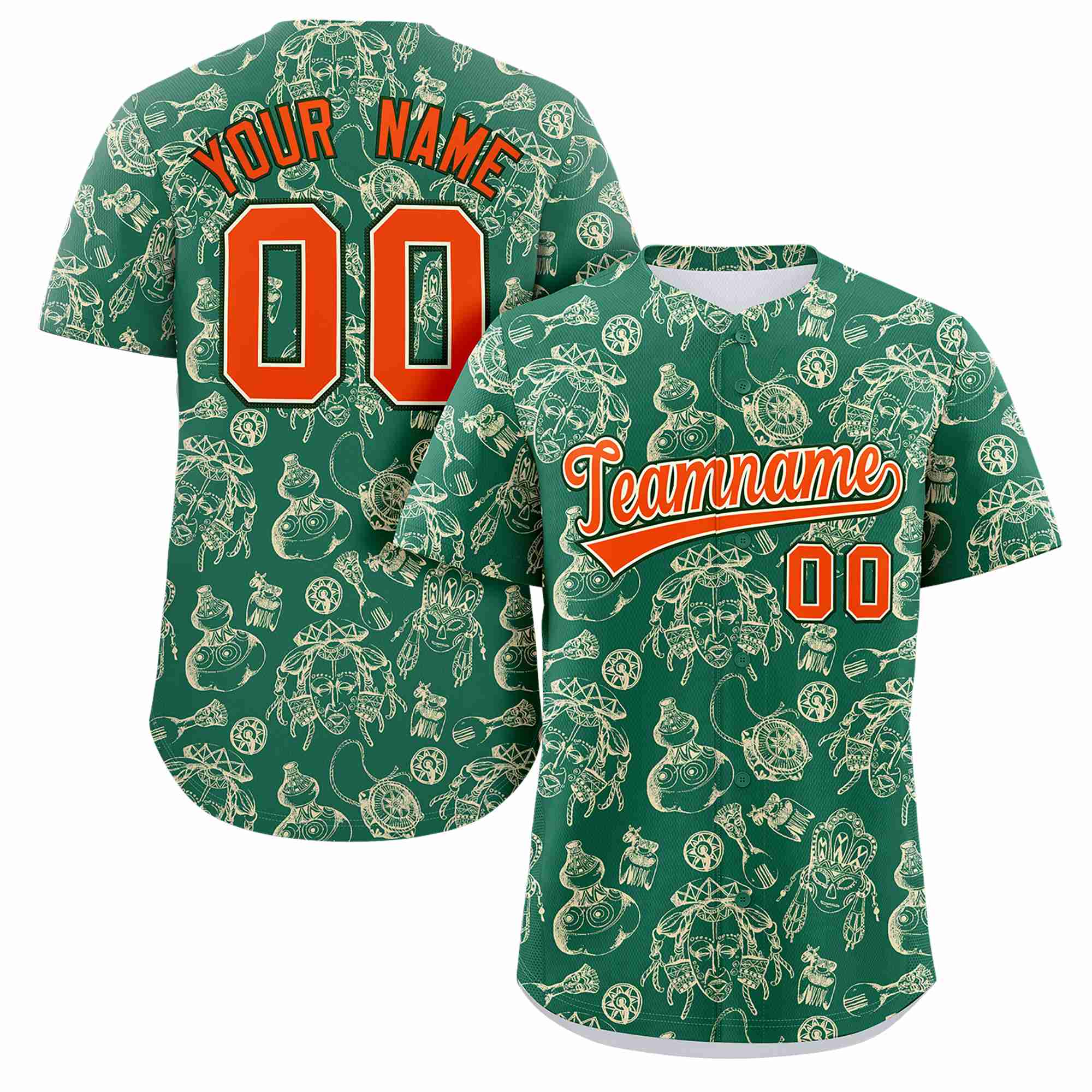 Benutzerdefiniertes 3D-Graffiti-Muster, personalisiertes Design, authentisches Baseball-Trikot