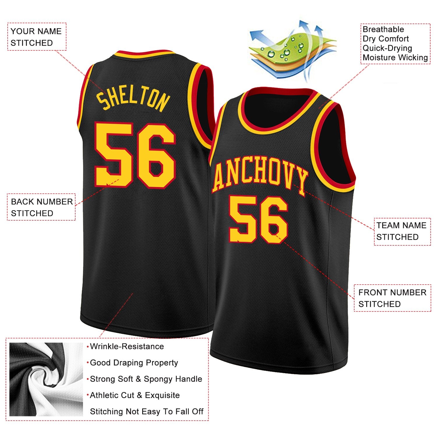 Custom Classic Tops Mesh Sport Basketball-Trikot Custom Classic Tops Mesh Sport Basketball-Trikot