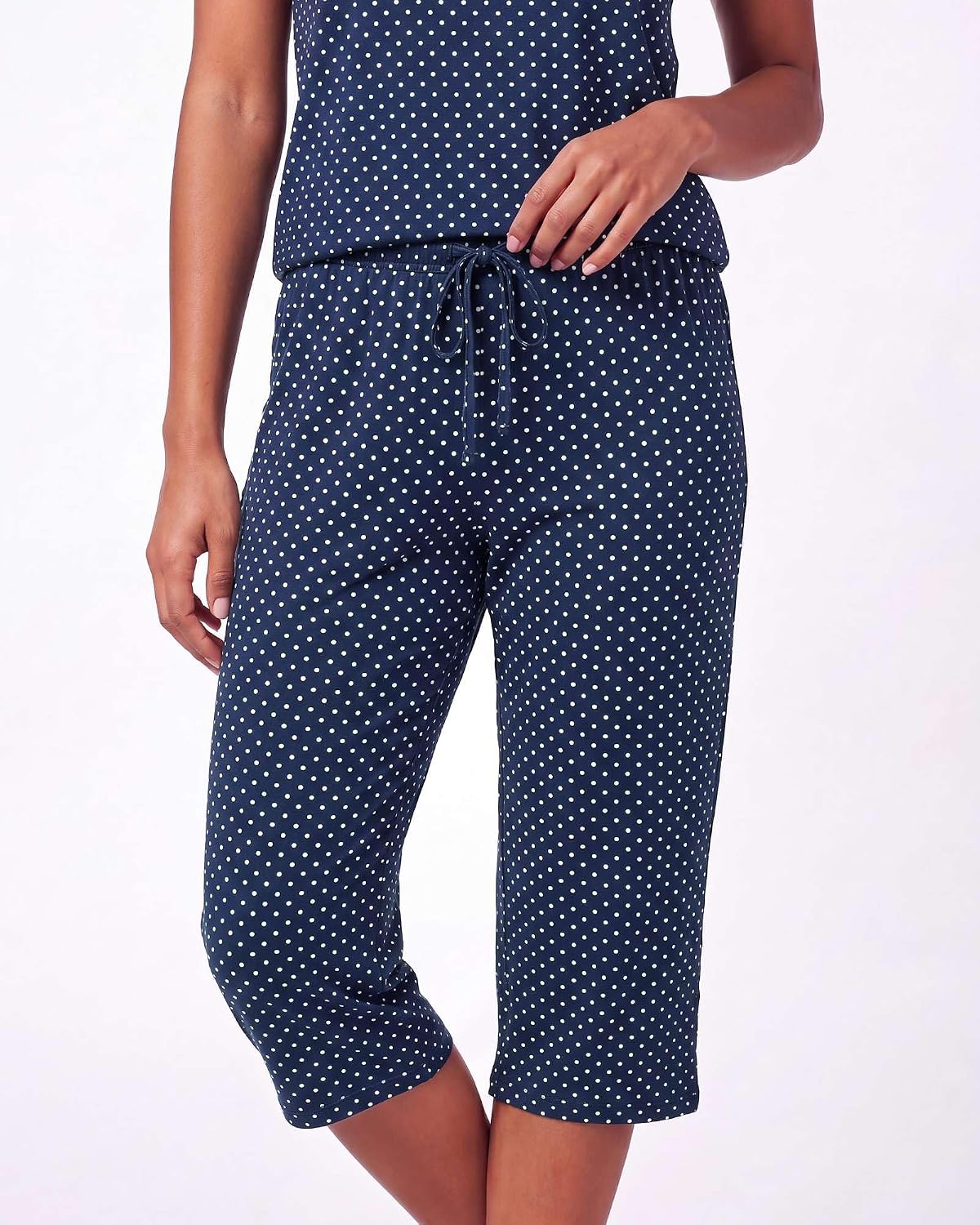 Women's 2 Pack Tank Top and Capri Pajama Set Women's 2 Pack Tank Top and Capri Pajama Set