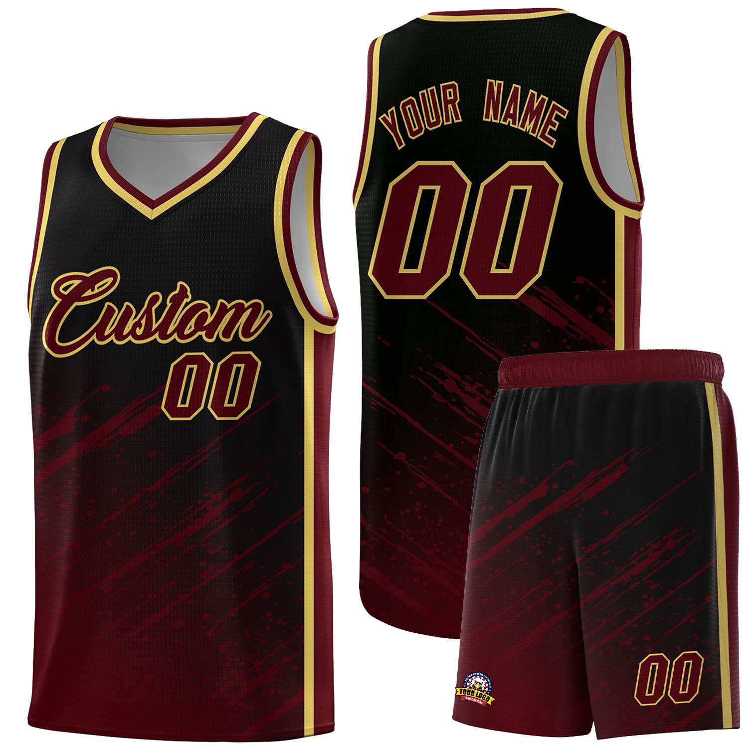 Maßgeschneiderte Splash-Basketballuniformen leicht für die Schule