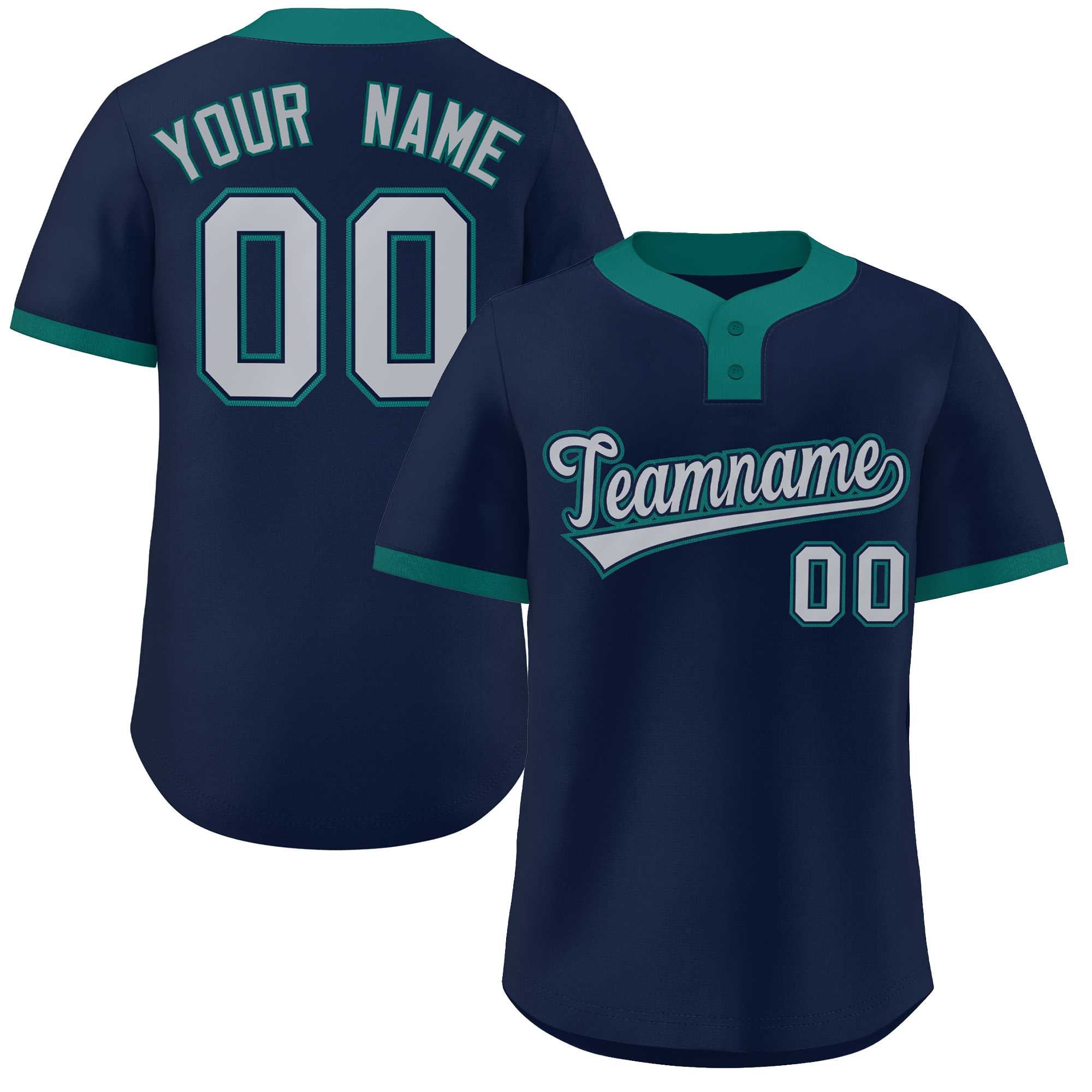 Custom Classic Style Authentic Two-Button Softball Jersey