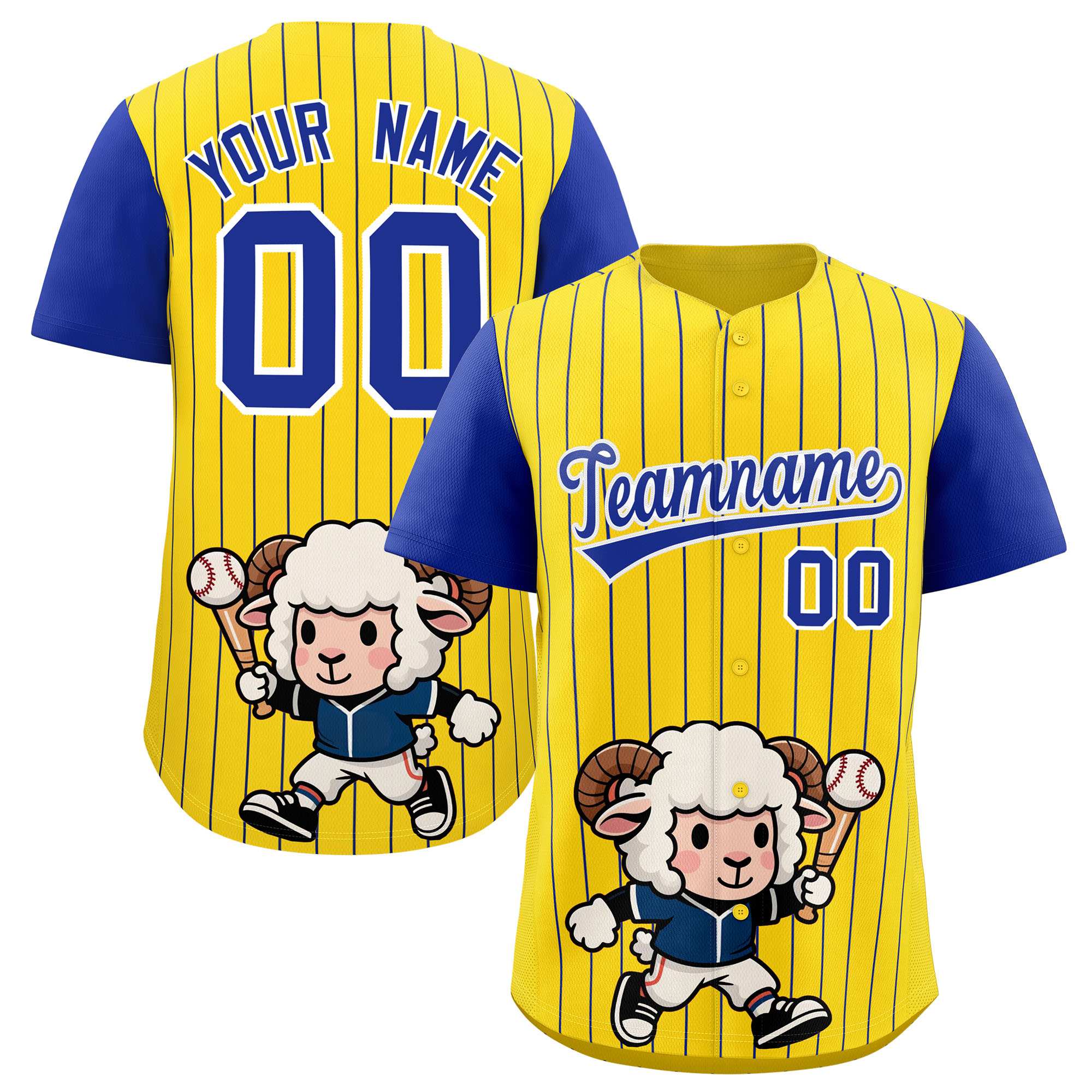 Authentisches Baseball-Trikot mit individuellem Streifen-Tiere-Graffiti-Muster, Raglanärmeln Authentisches Baseball-Trikot mit individuellem Streifen-Tiere-Graffiti-Muster, Raglanärmeln