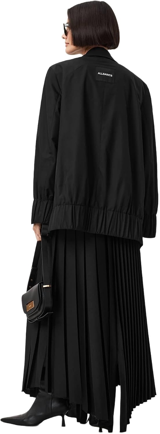 Women's Oversized Single Button Blazer Black