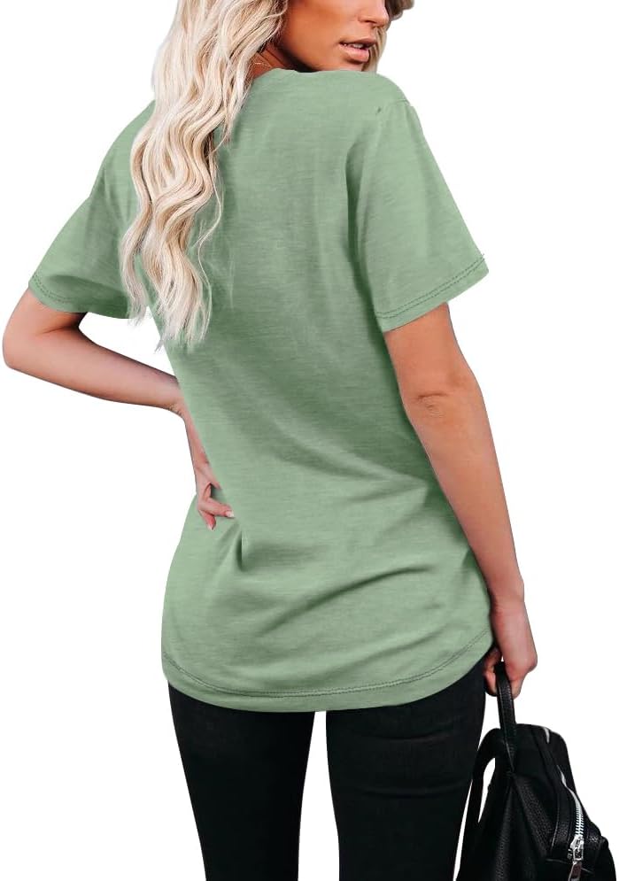 Women's Scoop Neck Pocket T-Shirt Sage Green
