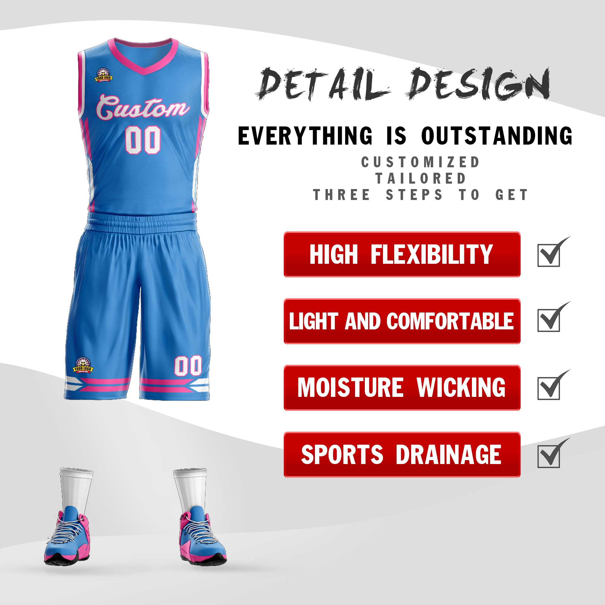Custom Classic Sets Mesh-Basketballtrikot Custom Classic Sets Mesh-Basketballtrikot