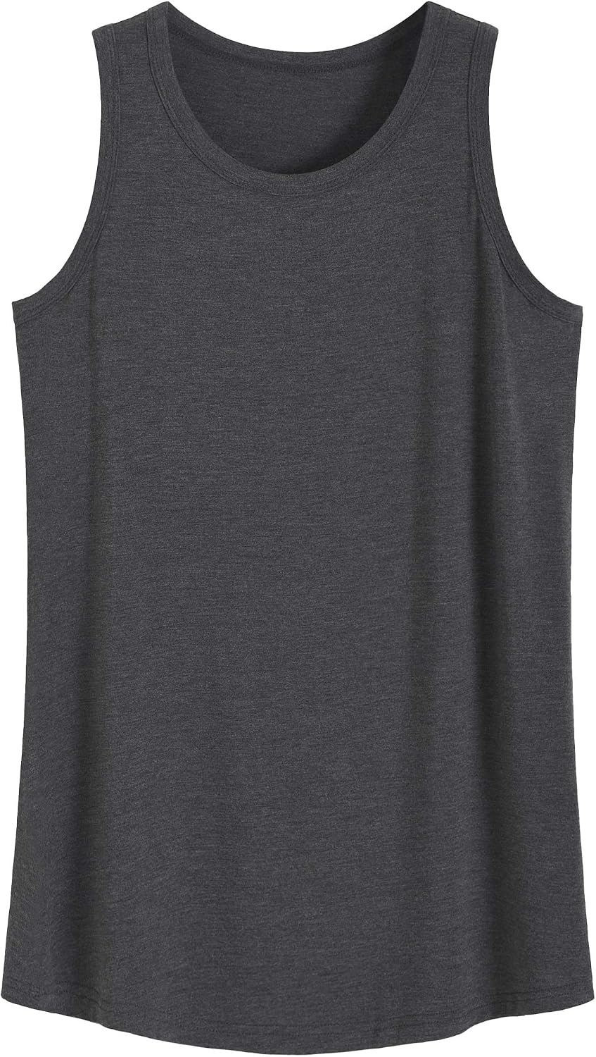 Women's Sleep Tank Top Sleeveless Curved Hem