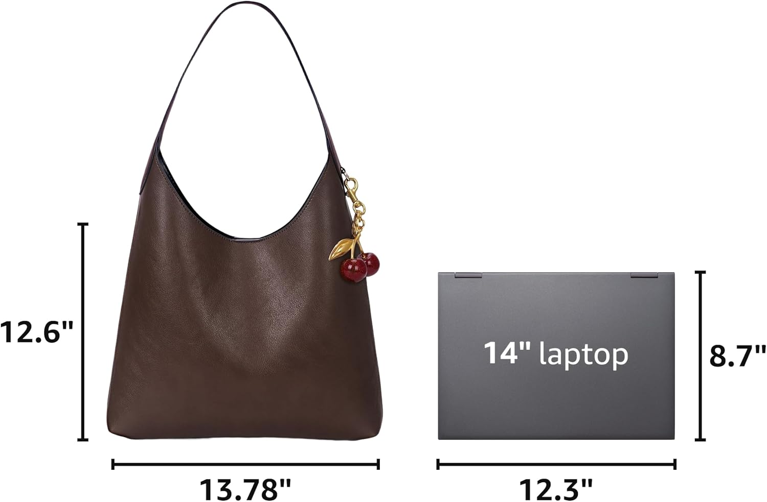 Women's Woven Tote Bag Brown Braided Handles