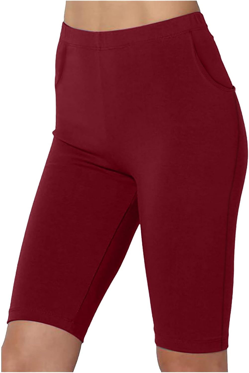 Biker Shorts Women's Tummy Control Yoga Leggings Seamless Workout Pants Stretchy Running Shorts Sporty Athletic Outfits
