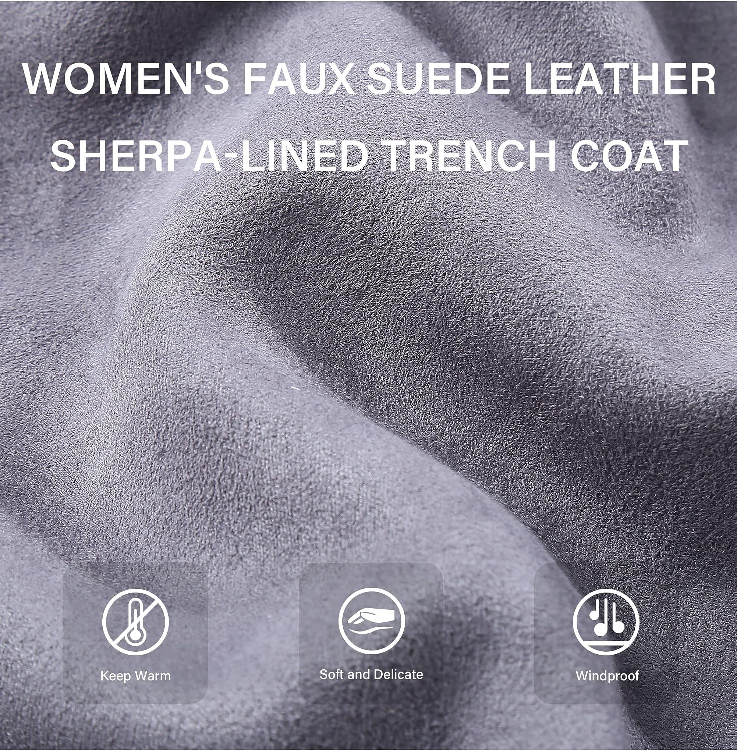 Women Faux Leather Trench Coat Fleece-Lined Mid-length Jacket with Detachable Fur Collar Women Faux Leather Trench Coat Fleece-Lined Mid-length Jacket with Detachable Fur Collar