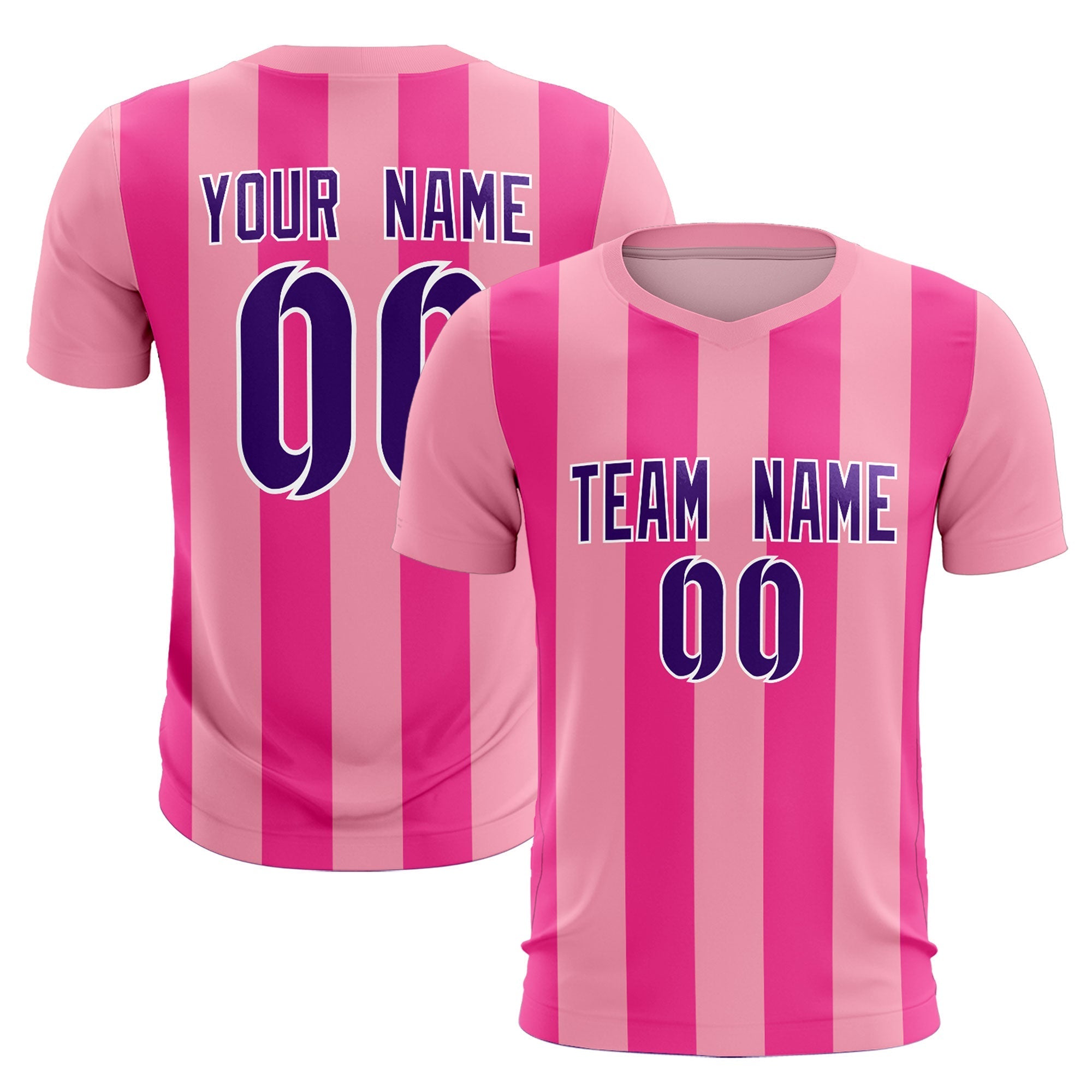 Benutzerdefinierte vertikale Streifen Casual Outdoor-Fußball-Sets-Trikot Benutzerdefinierte vertikale Streifen Casual Outdoor-Fußball-Sets-Trikot