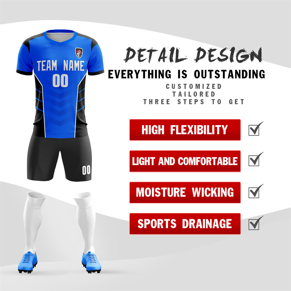 Maßgeschneiderte Soft-Trainingsuniform-Fußball-Sets-Trikots