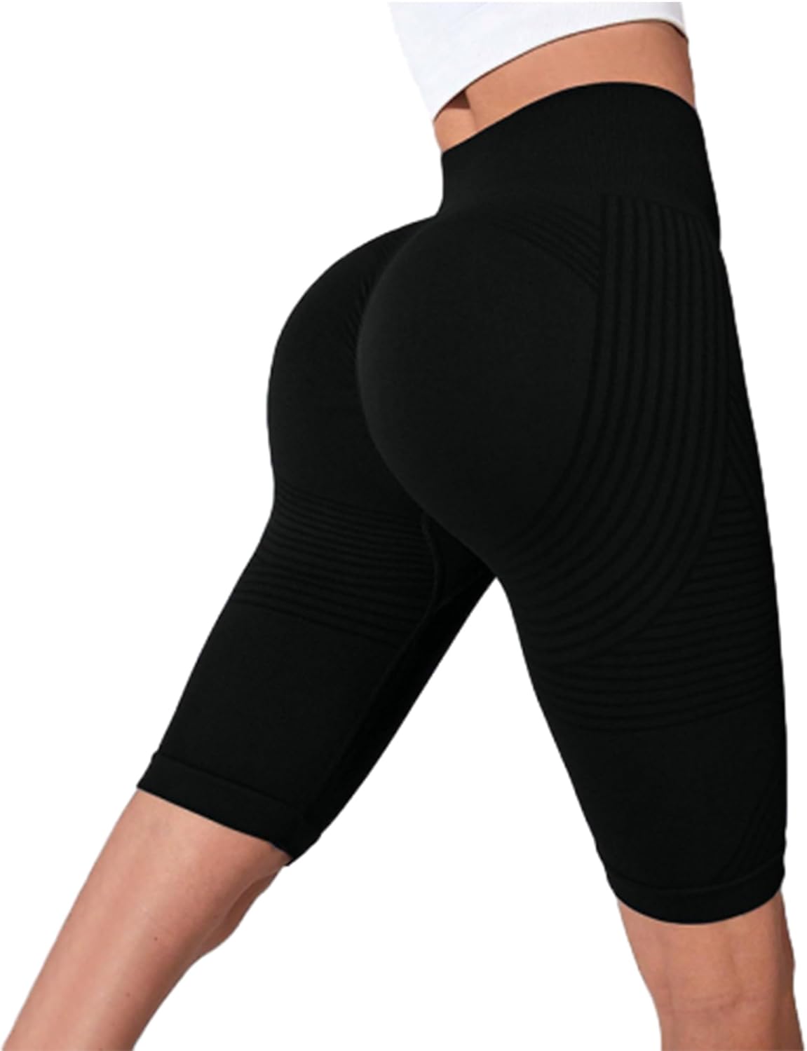 Women's High Waist Compression Biker Shorts Tummy Control