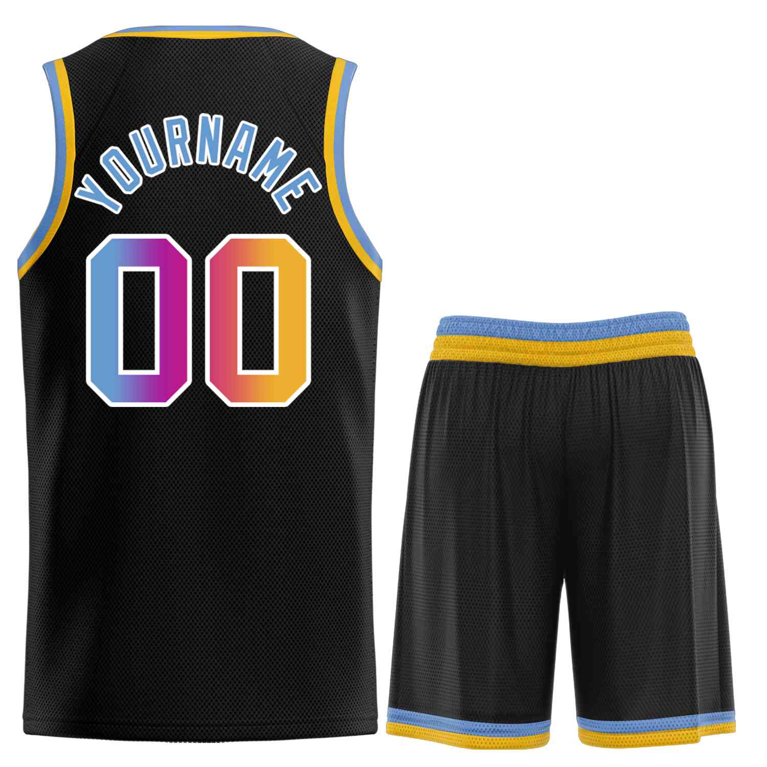 Benutzerdefiniertes Powder Blue-White Classic Sets gebogenes Basketballtrikot Benutzerdefiniertes Powder Blue-White Classic Sets gebogenes Basketballtrikot