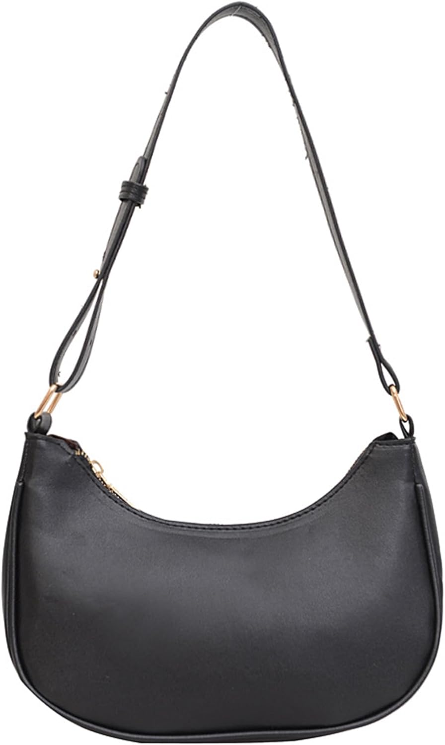 Shoulder Bags for Women Leather Tote Bag Handbag Y2K Purse Hobo Bag Zipper Underarm Bag